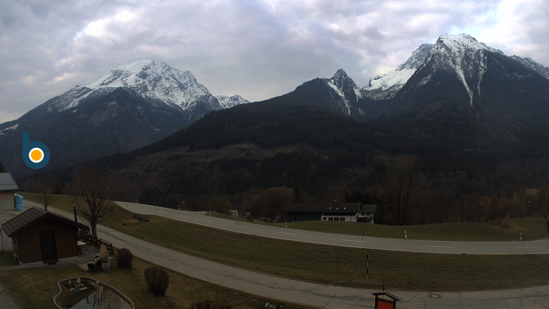 Archiv Foto Webcam Ramsau - Blick auf die Alpenstraße