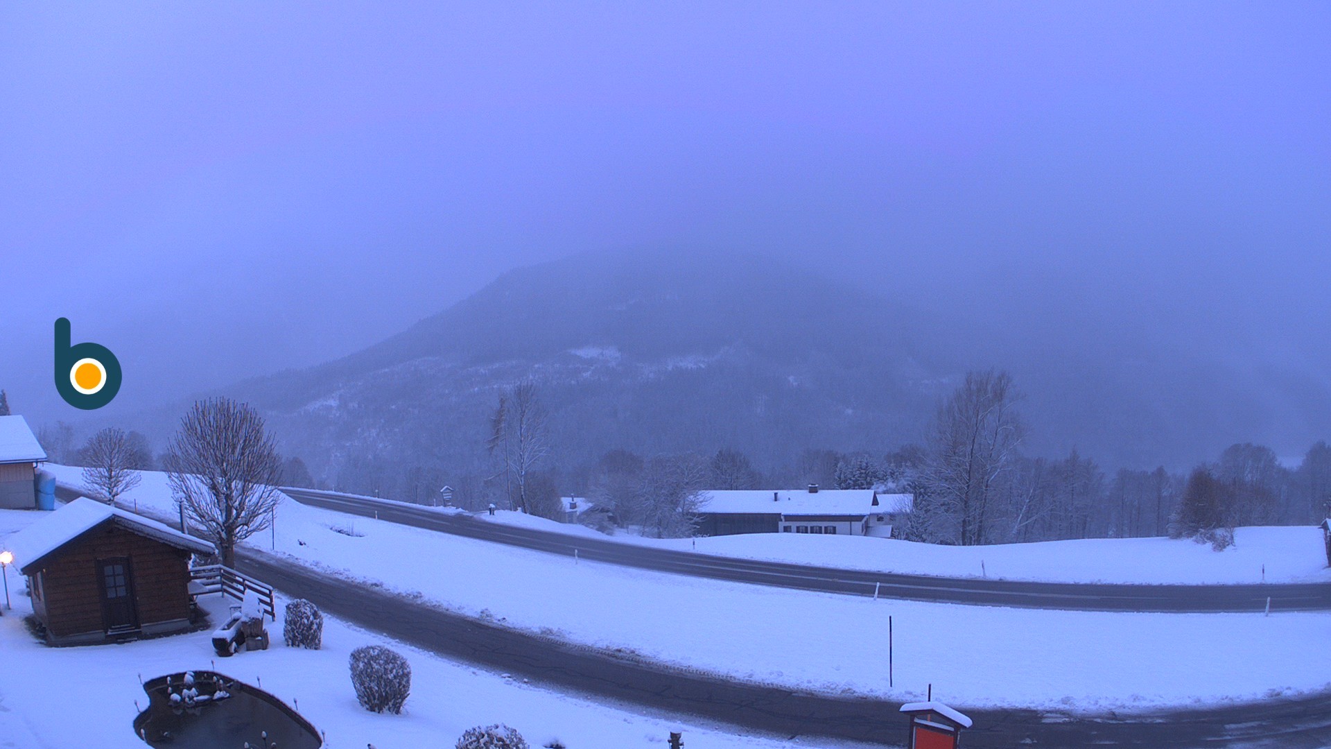 Archiv Foto Webcam Ramsau - Blick auf die Alpenstraße