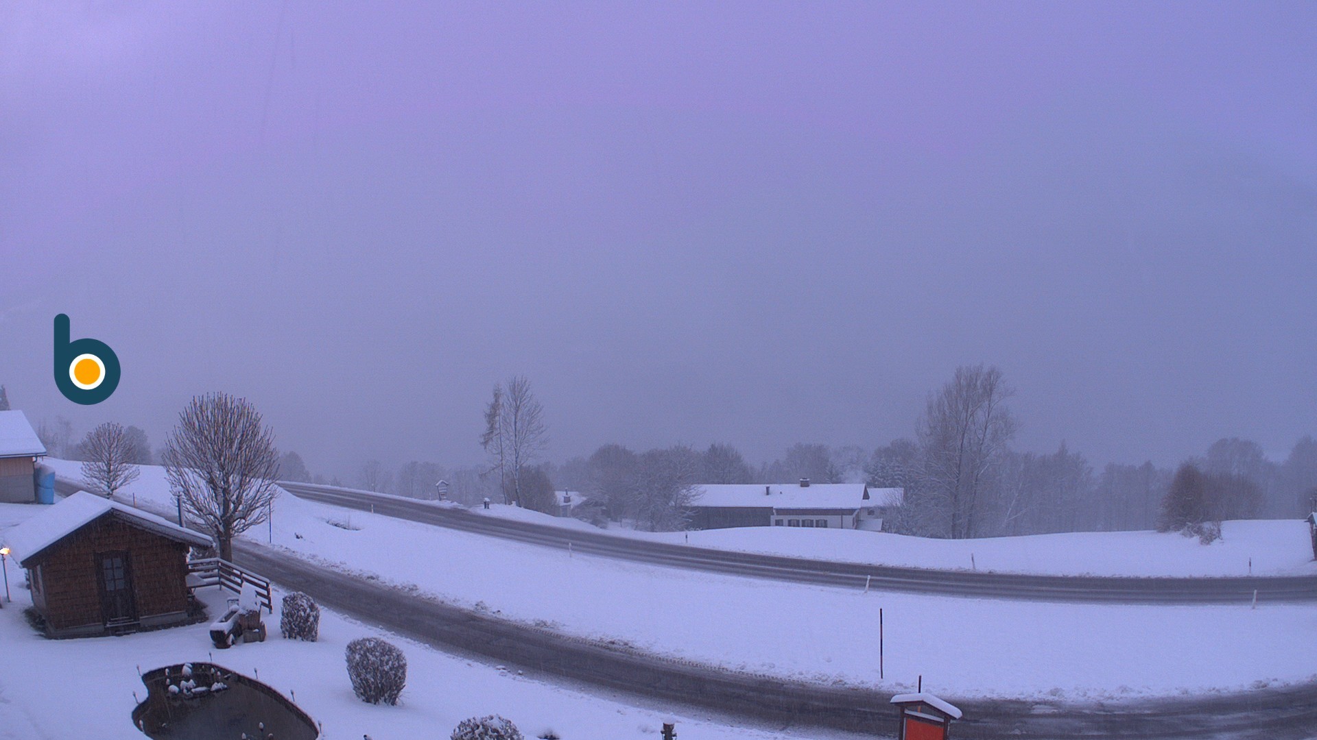 Archiv Foto Webcam Ramsau - Blick auf die Alpenstraße