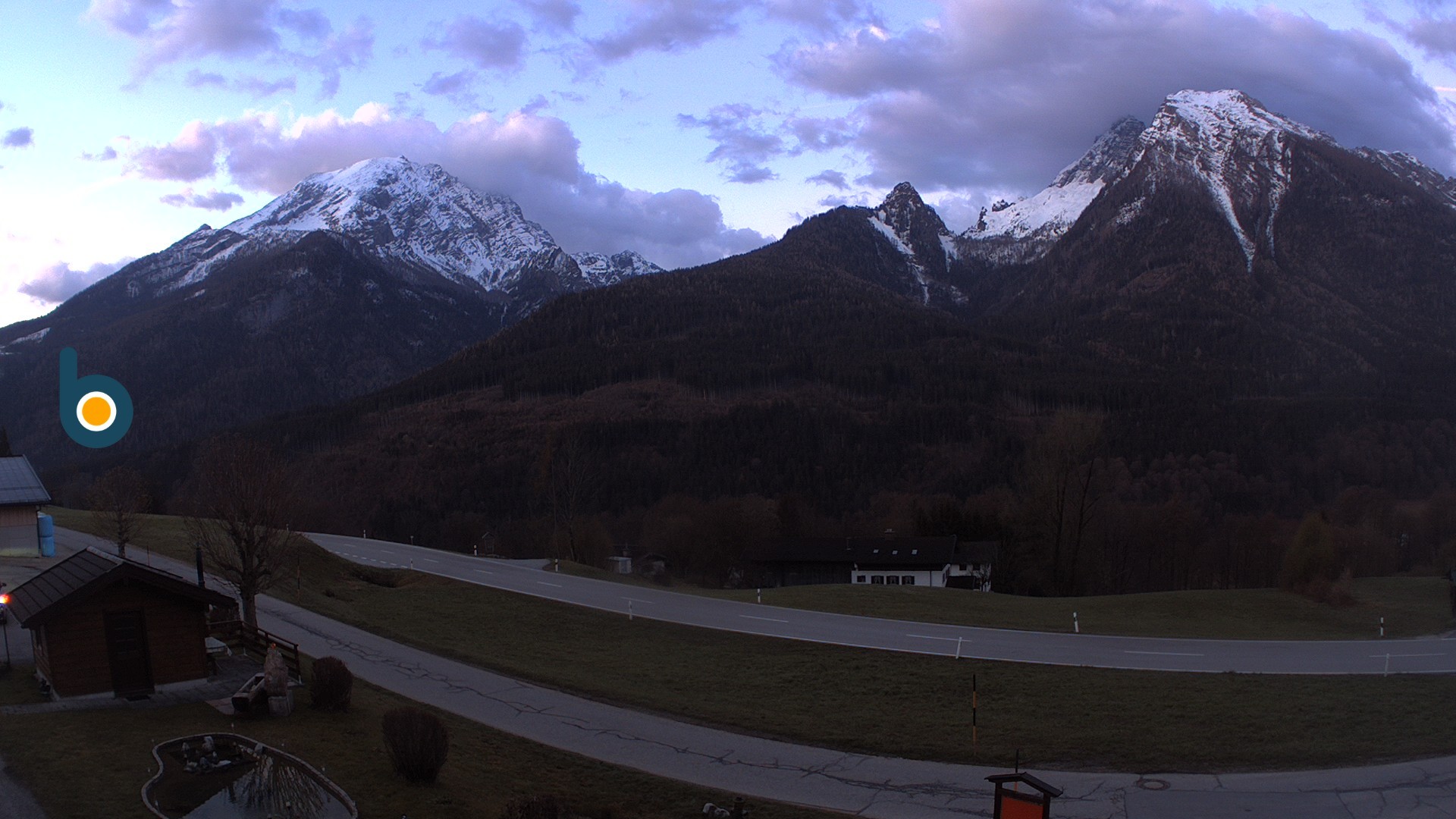 Archiv Foto Webcam Ramsau - Blick auf die Alpenstraße