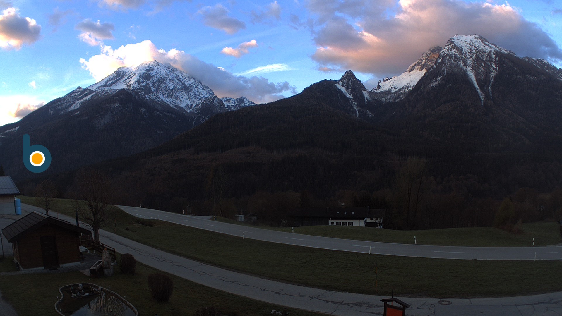 Archiv Foto Webcam Ramsau - Blick auf die Alpenstraße