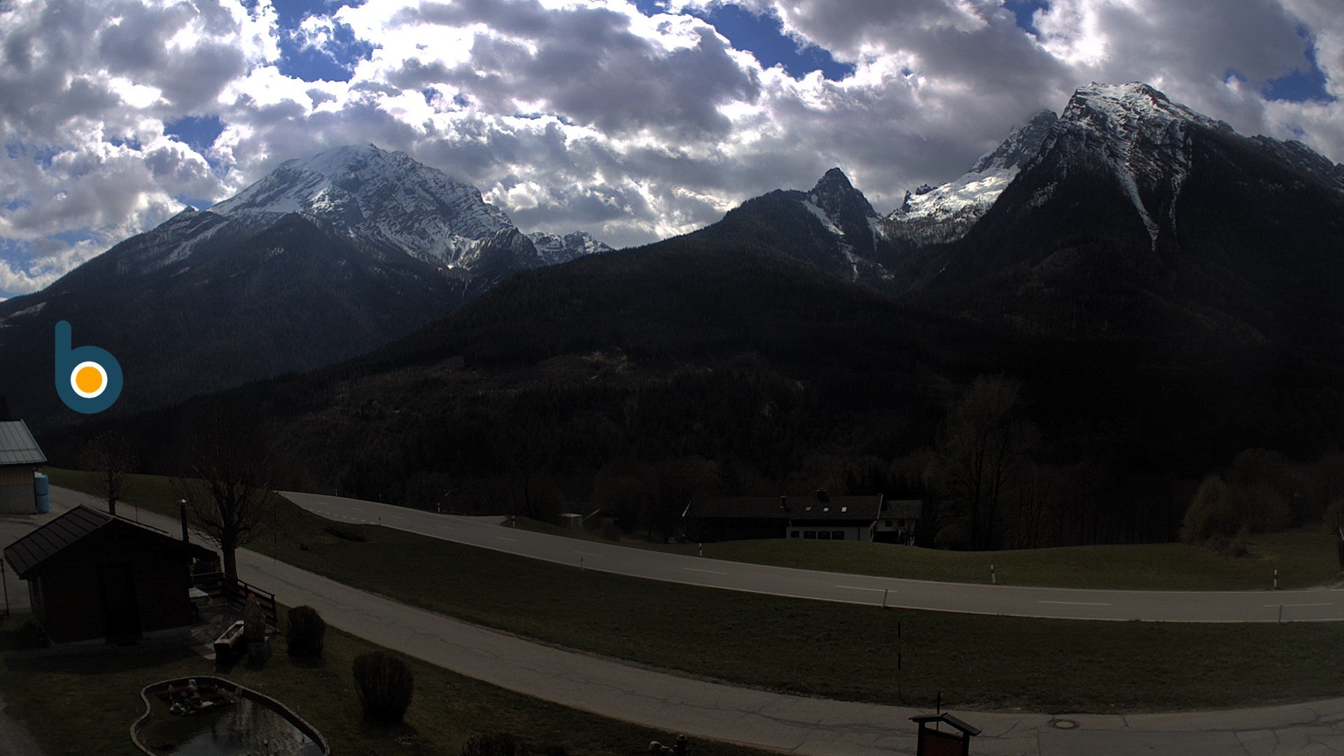 Archiv Foto Webcam Ramsau - Blick auf die Alpenstraße