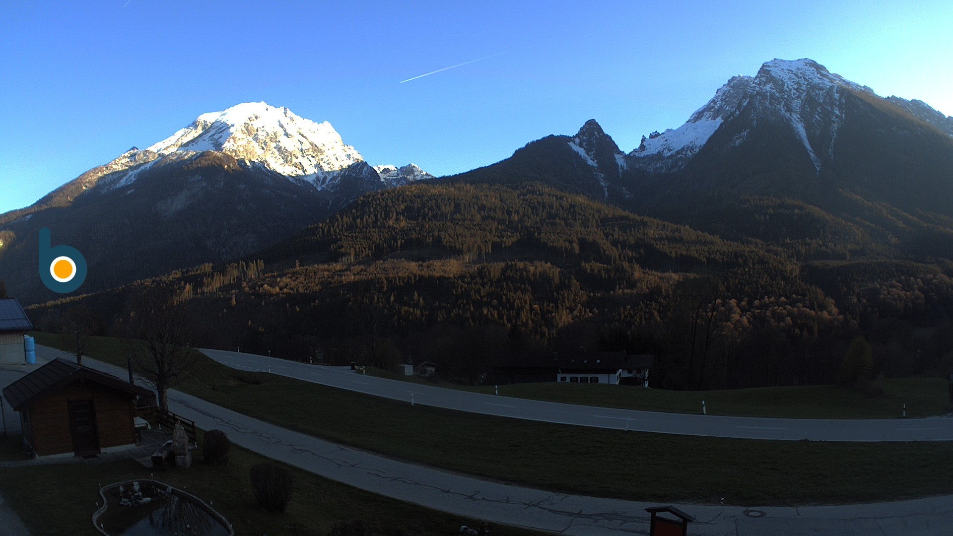 Archiv Foto Webcam Ramsau - Blick auf die Alpenstraße