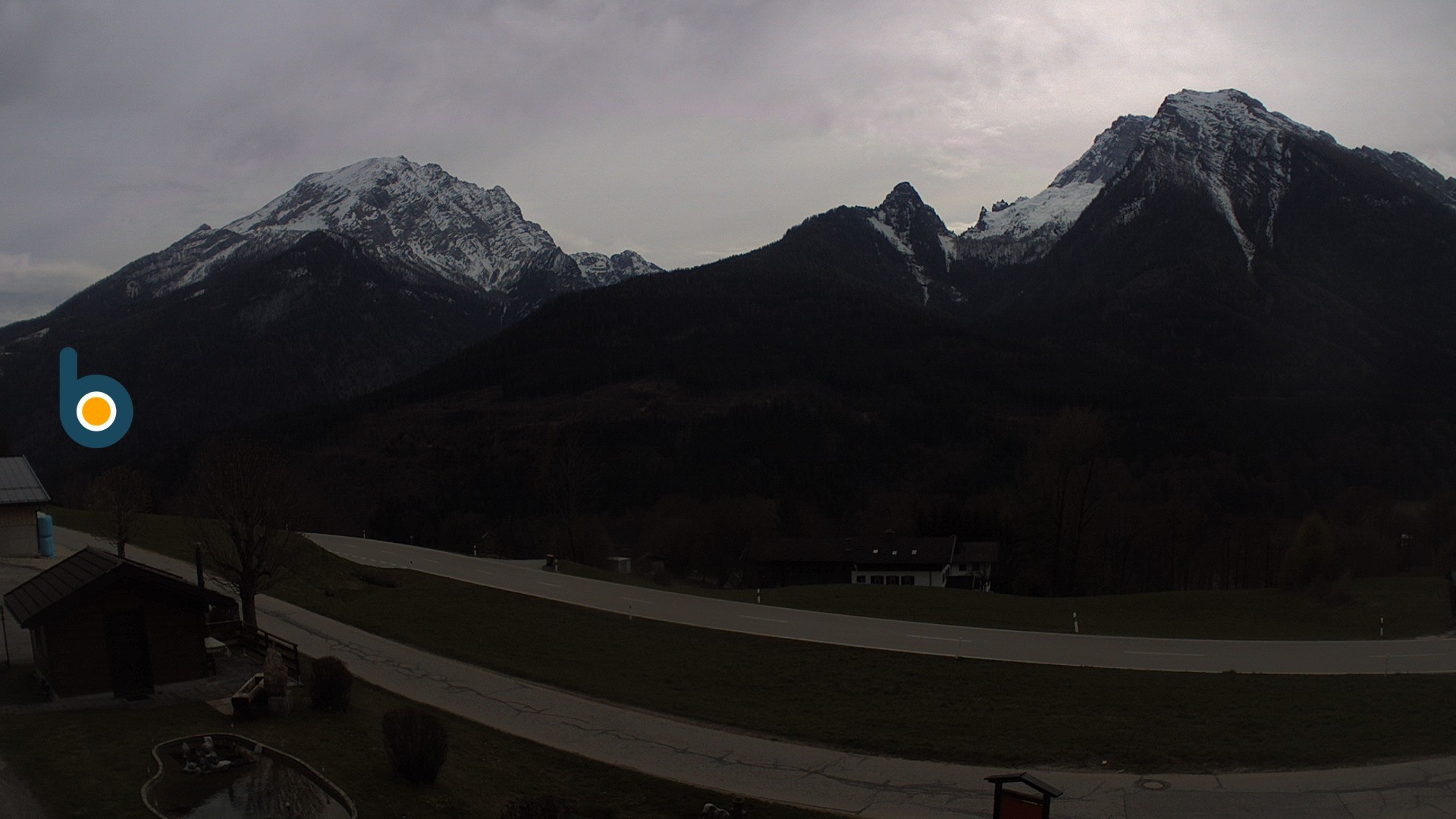 Archiv Foto Webcam Ramsau - Blick auf die Alpenstraße