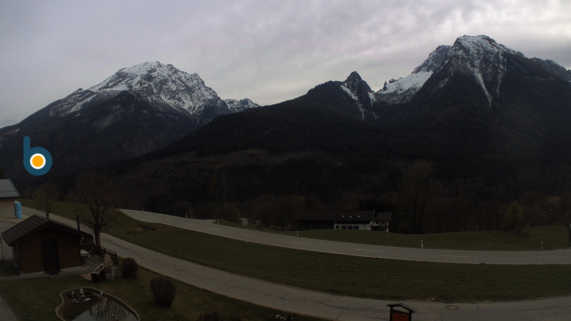 Archiv Foto Webcam Ramsau - Blick auf die Alpenstraße