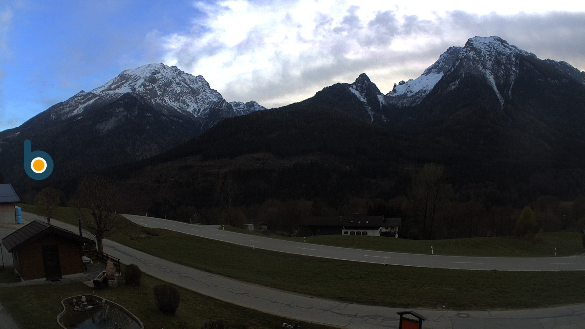 Archiv Foto Webcam Ramsau - Blick auf die Alpenstraße
