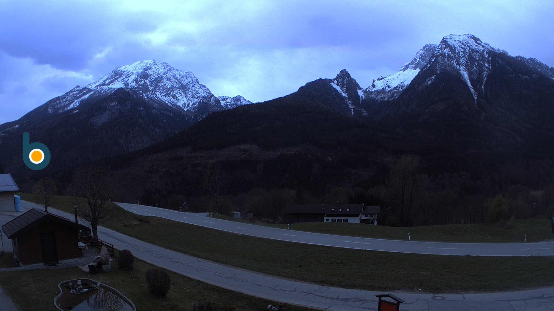 Archiv Foto Webcam Ramsau - Blick auf die Alpenstraße