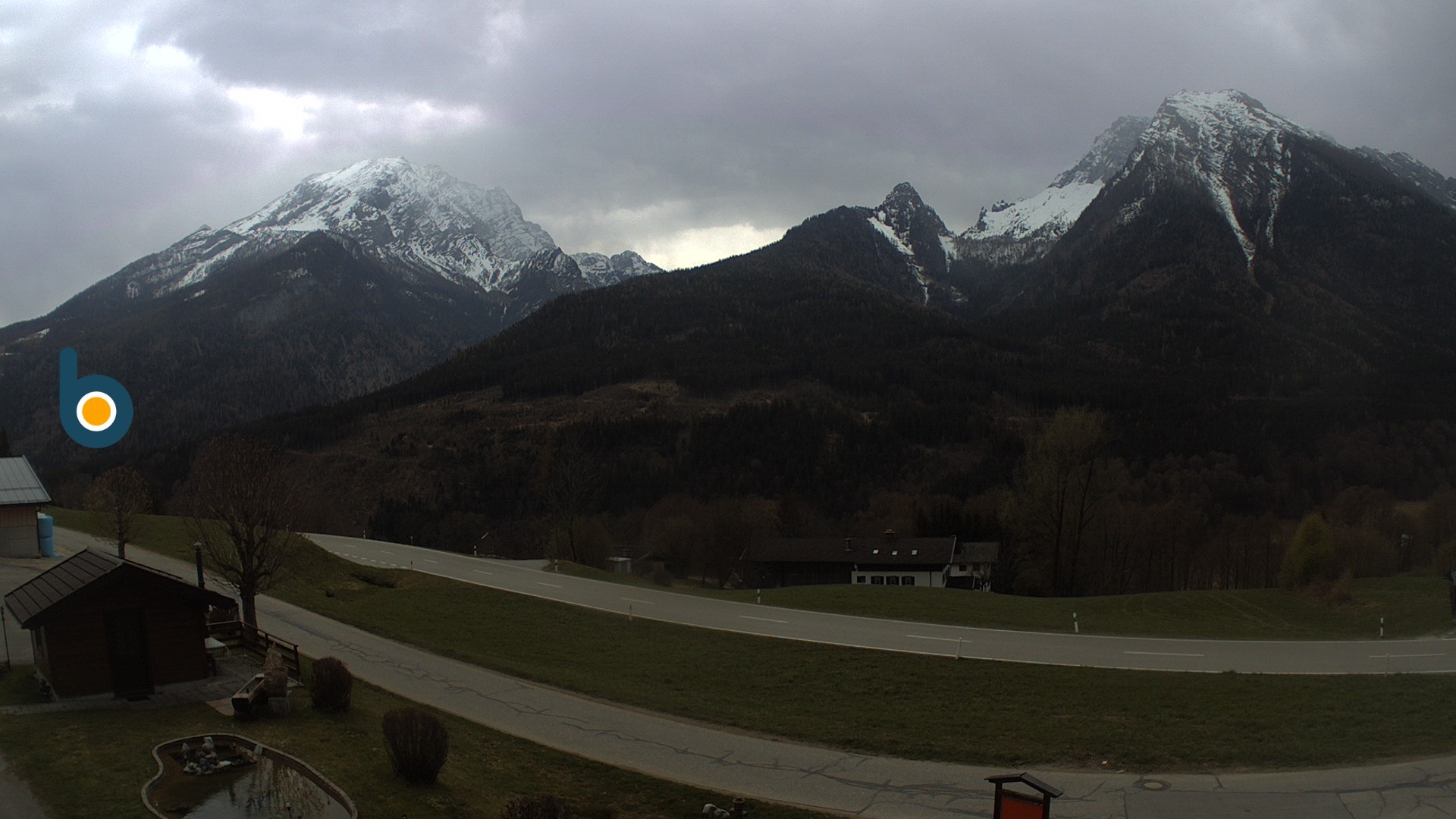 Archiv Foto Webcam Ramsau - Blick auf die Alpenstraße