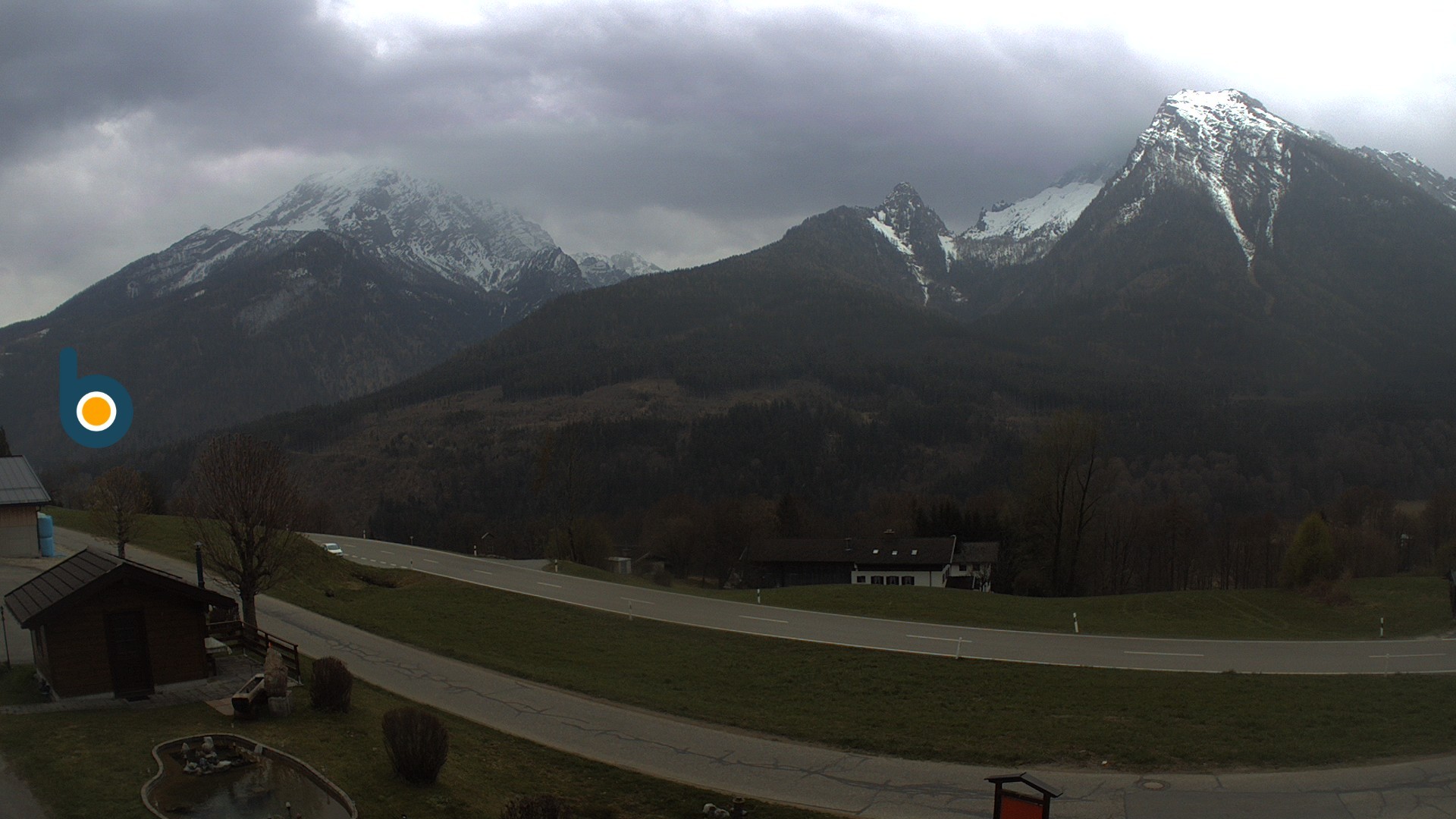 Archiv Foto Webcam Ramsau - Blick auf die Alpenstraße