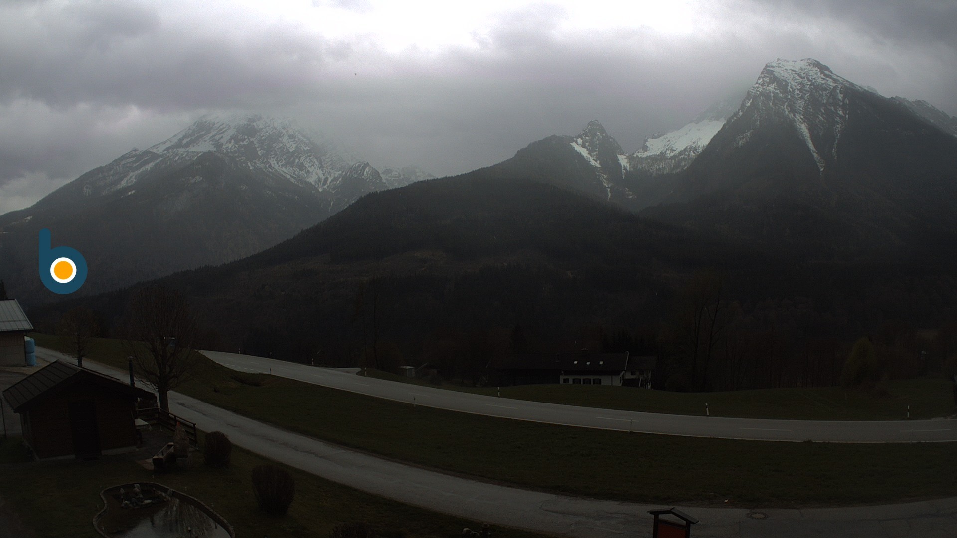 Archiv Foto Webcam Ramsau - Blick auf die Alpenstraße