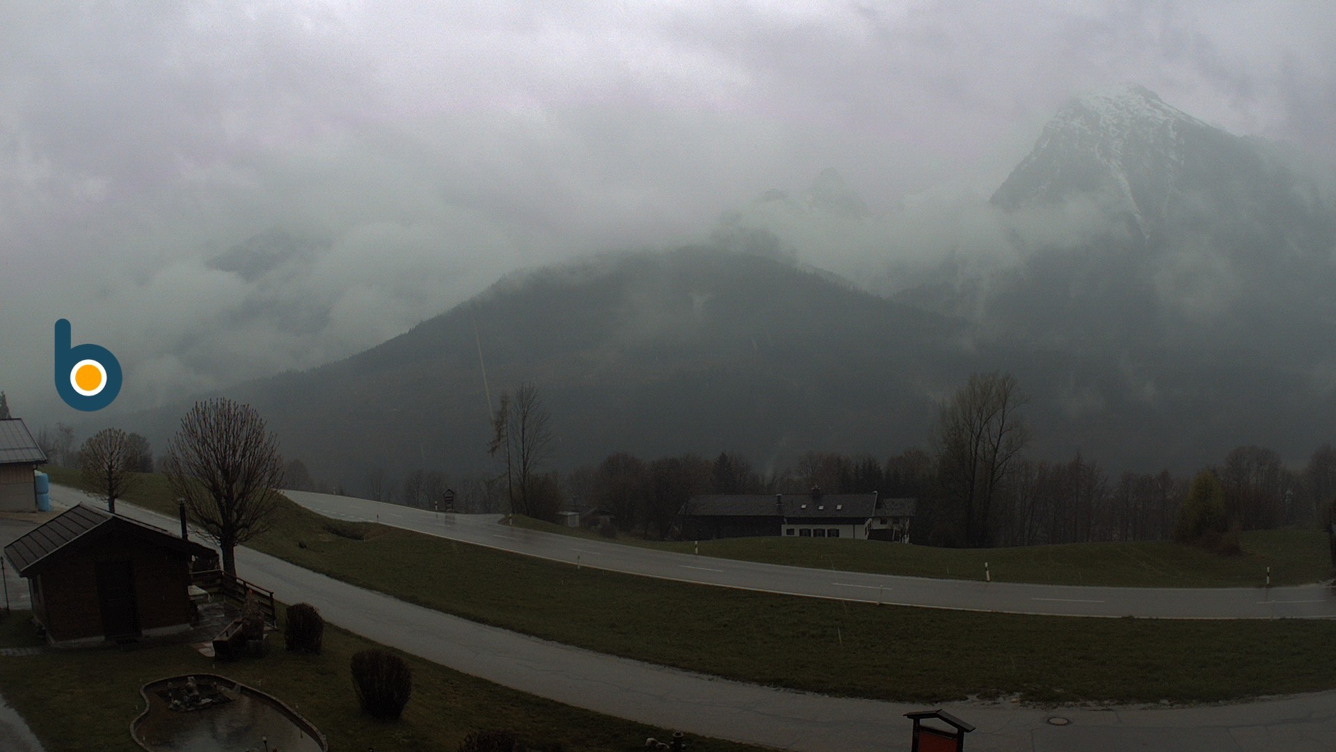 Archiv Foto Webcam Ramsau - Blick auf die Alpenstraße