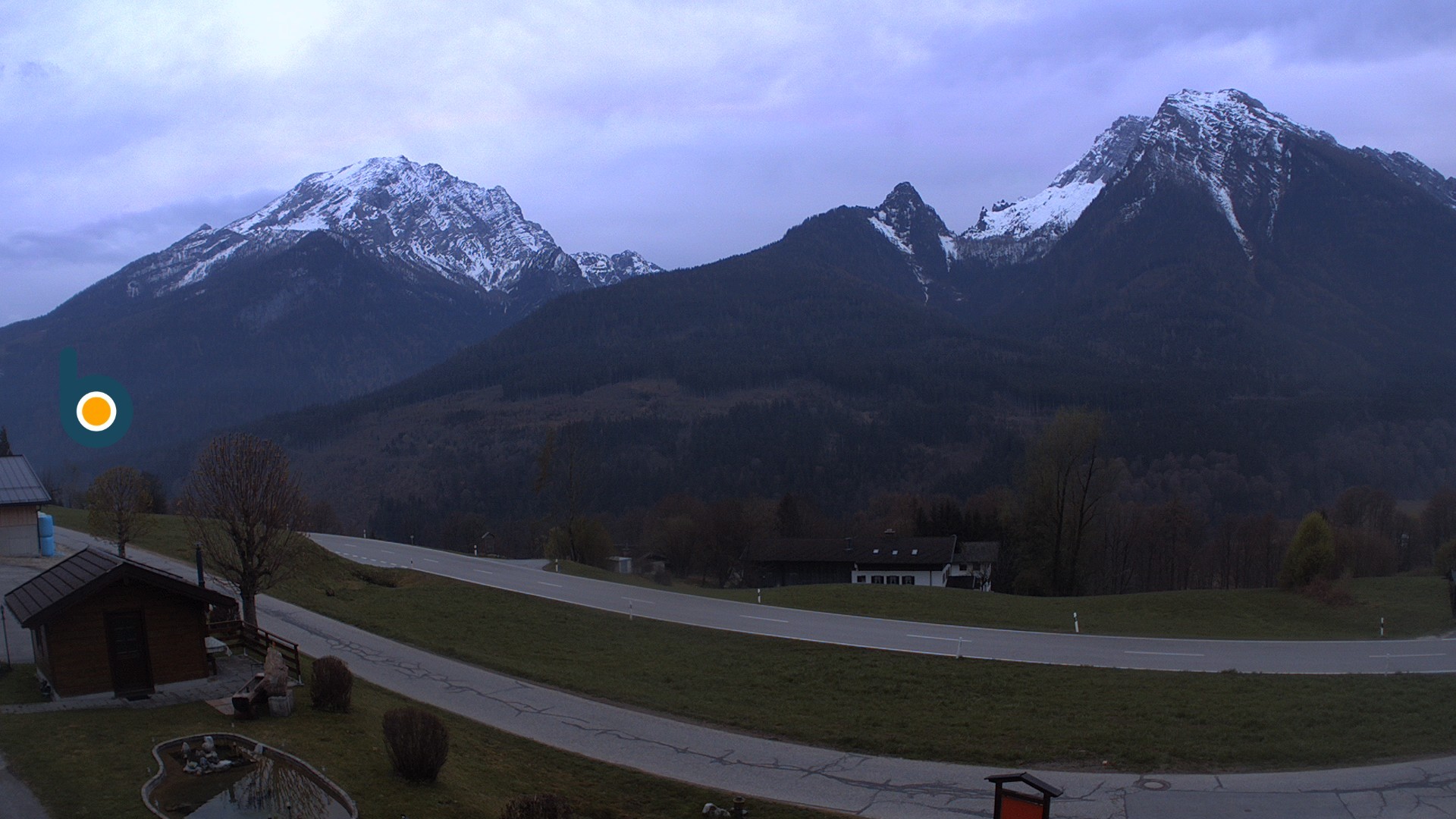Archiv Foto Webcam Ramsau - Blick auf die Alpenstraße