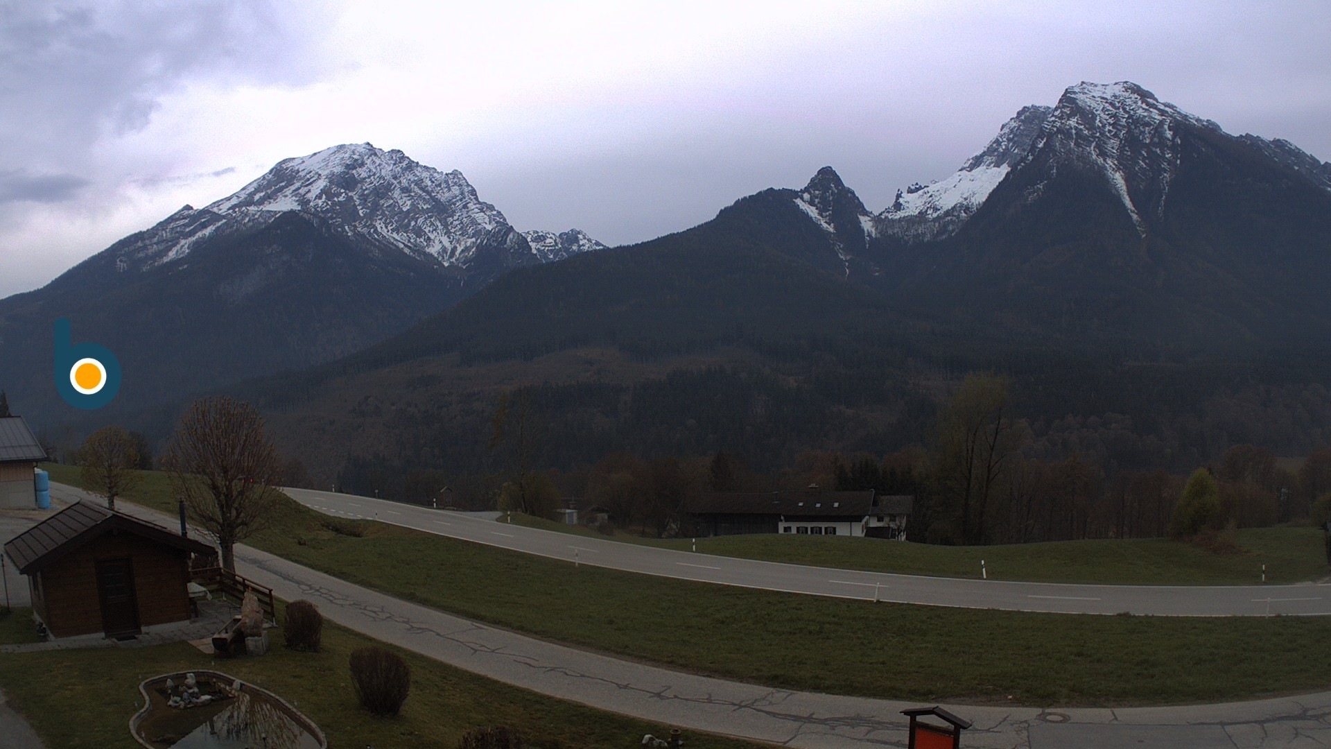 Archiv Foto Webcam Ramsau - Blick auf die Alpenstraße
