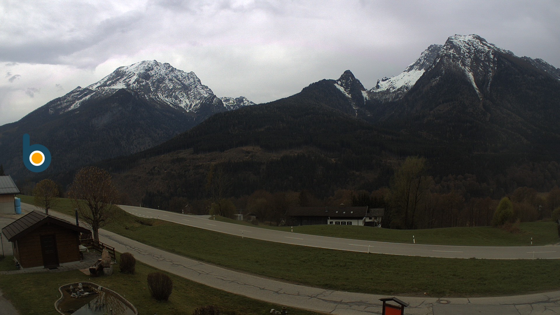 Archiv Foto Webcam Ramsau - Blick auf die Alpenstraße