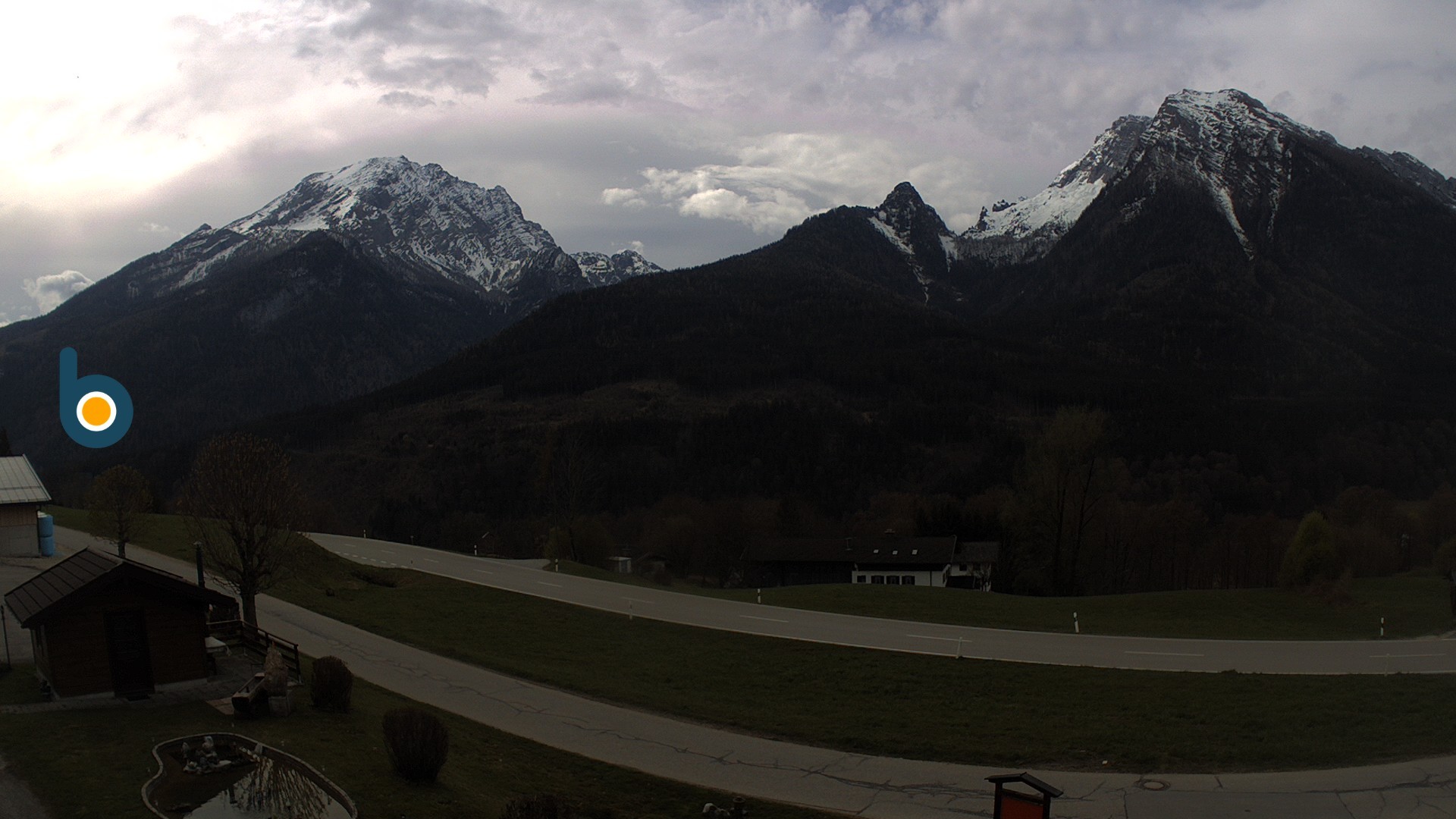 Archiv Foto Webcam Ramsau - Blick auf die Alpenstraße