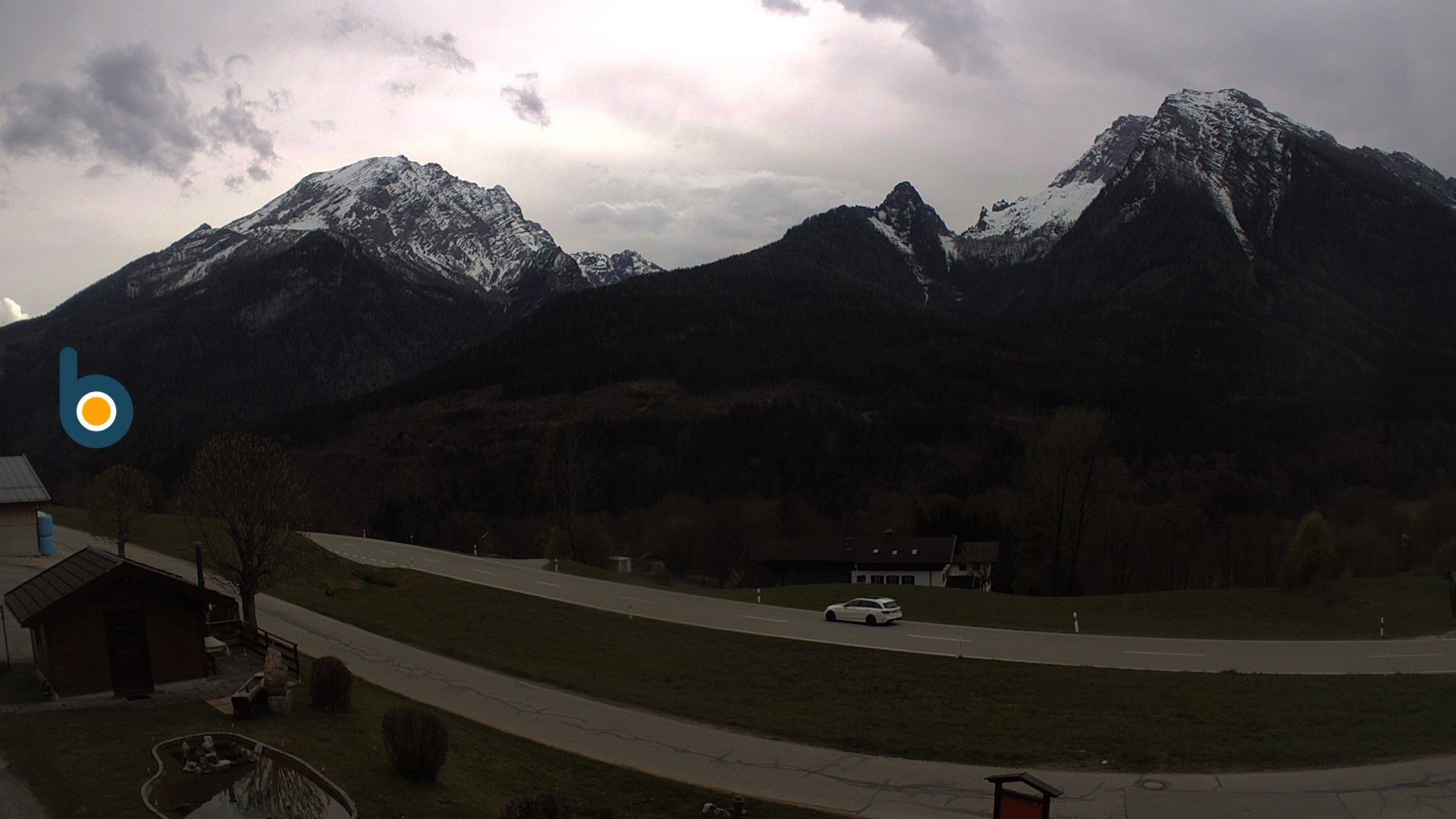 Archiv Foto Webcam Ramsau - Blick auf die Alpenstraße