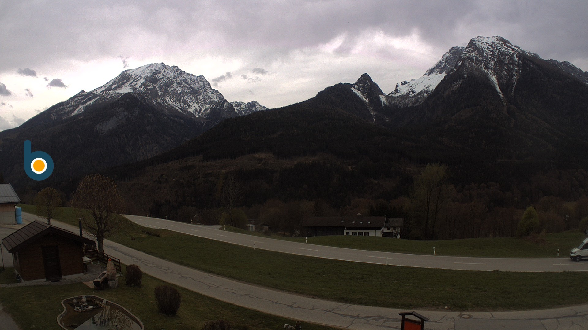 Archiv Foto Webcam Ramsau - Blick auf die Alpenstraße