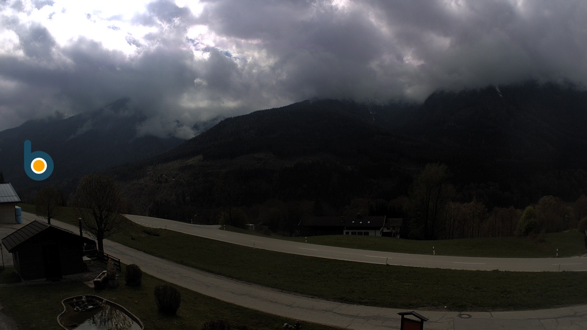 Archiv Foto Webcam Ramsau - Blick auf die Alpenstraße