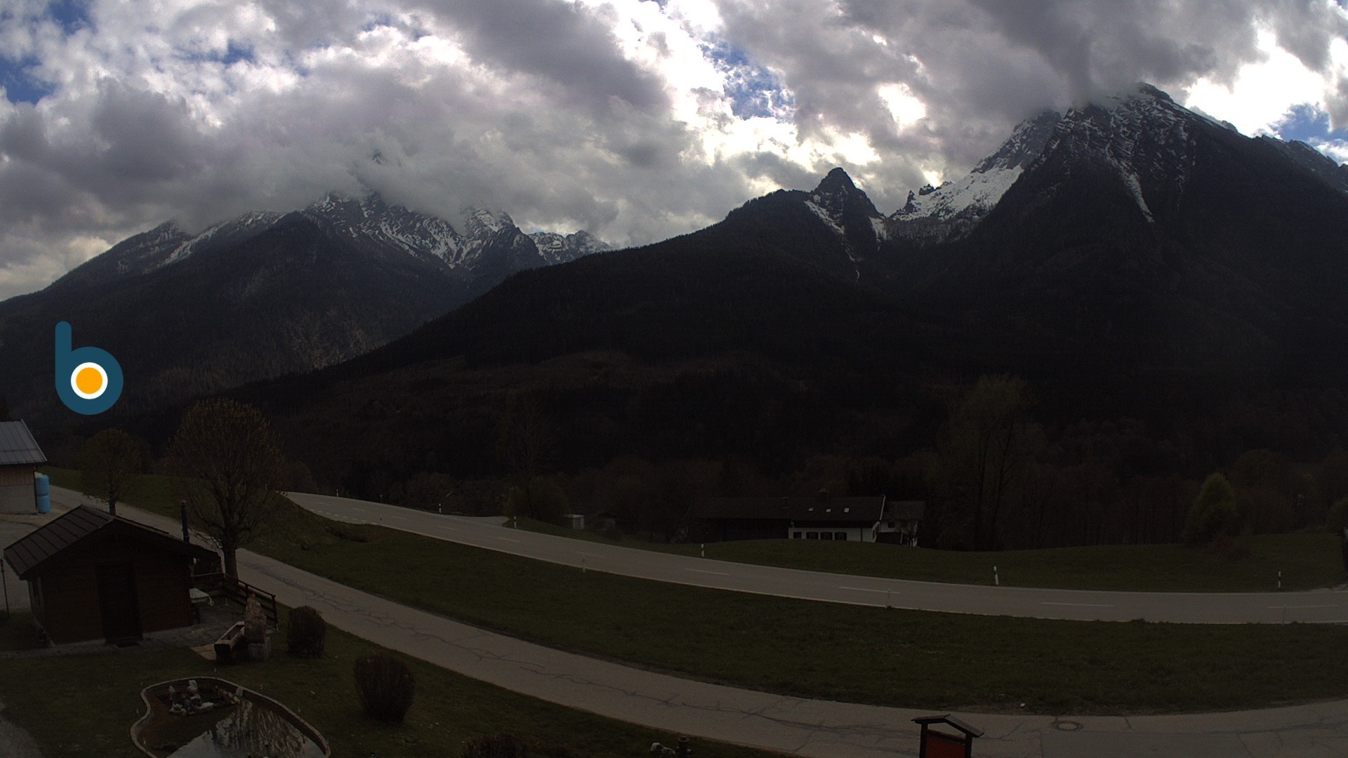 Archiv Foto Webcam Ramsau - Blick auf die Alpenstraße