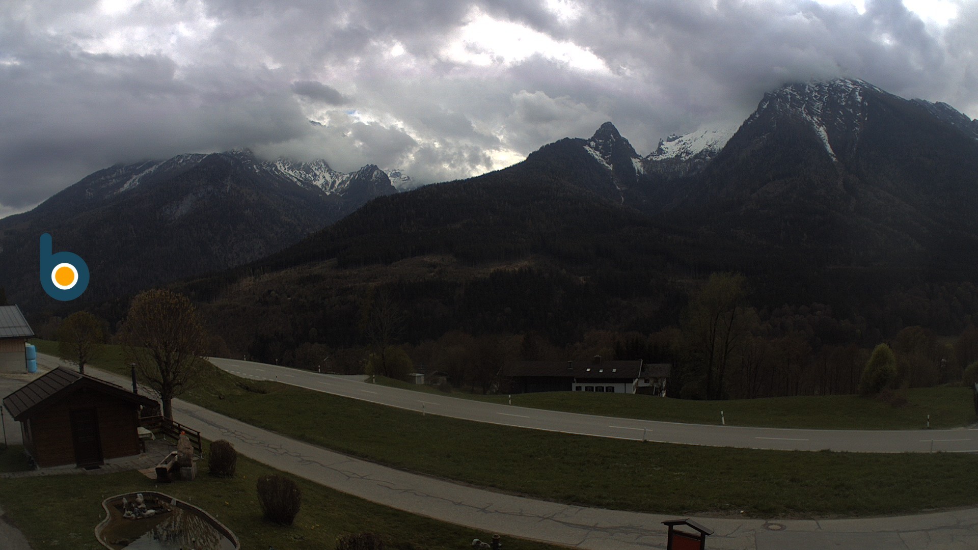 Archiv Foto Webcam Ramsau - Blick auf die Alpenstraße