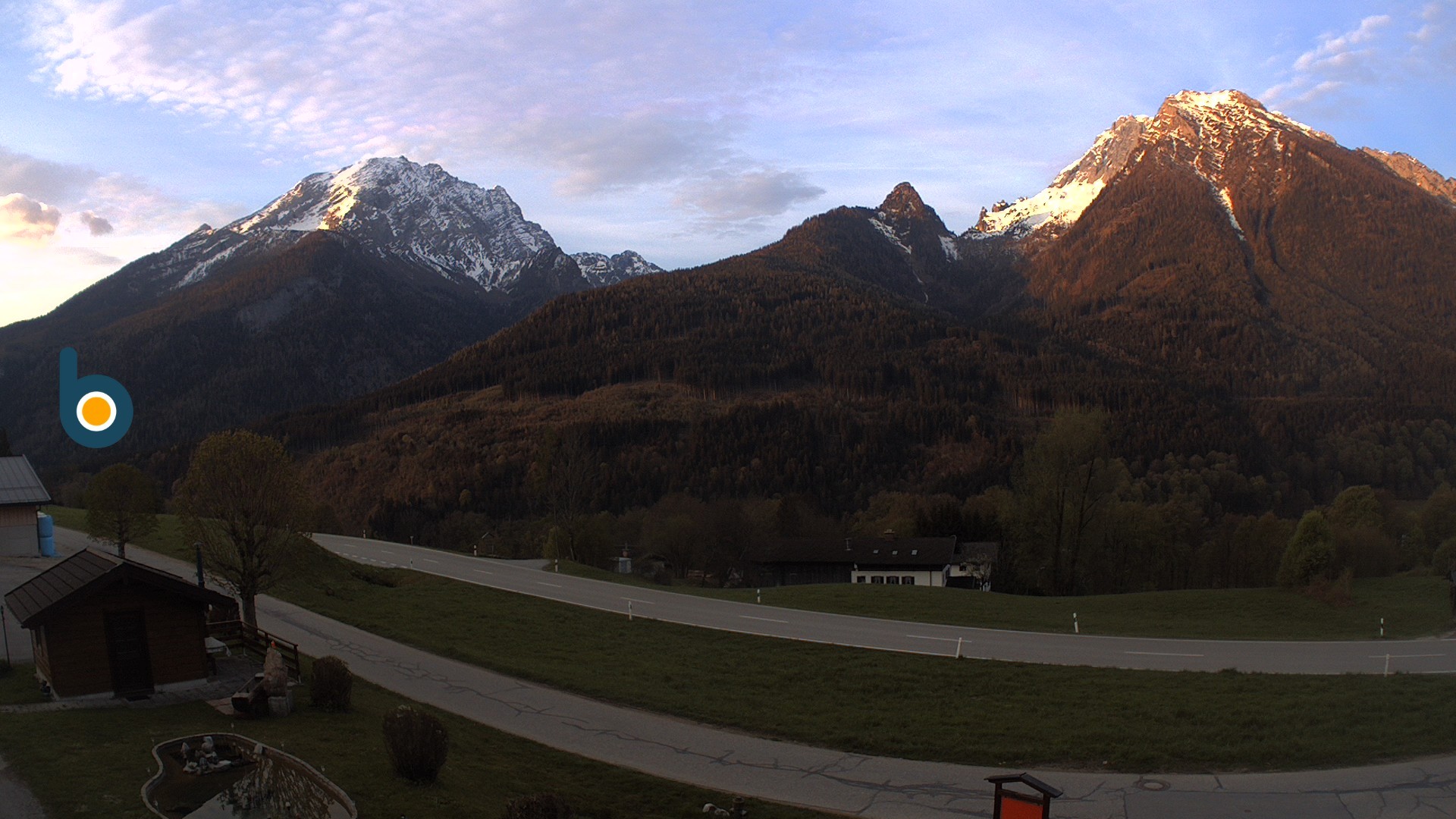 Archiv Foto Webcam Ramsau - Blick auf die Alpenstraße