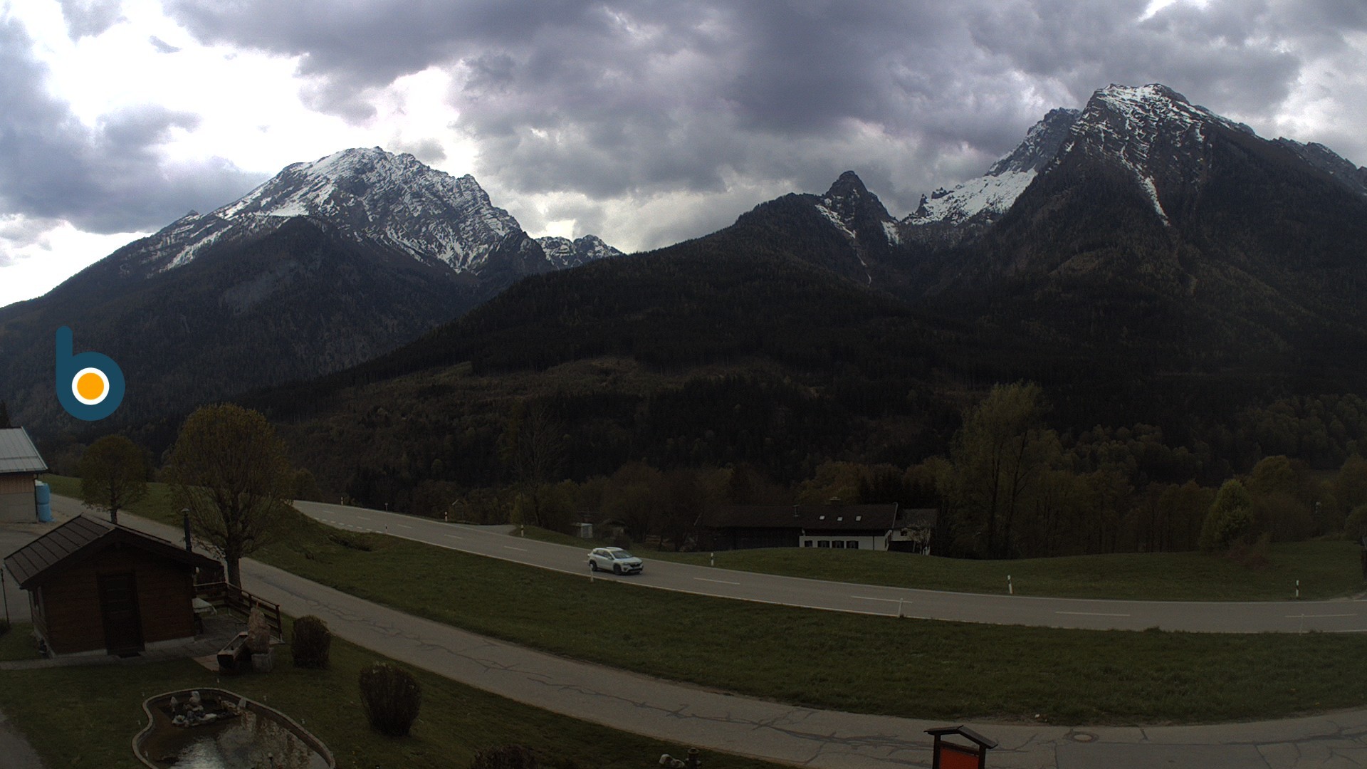 Archiv Foto Webcam Ramsau - Blick auf die Alpenstraße