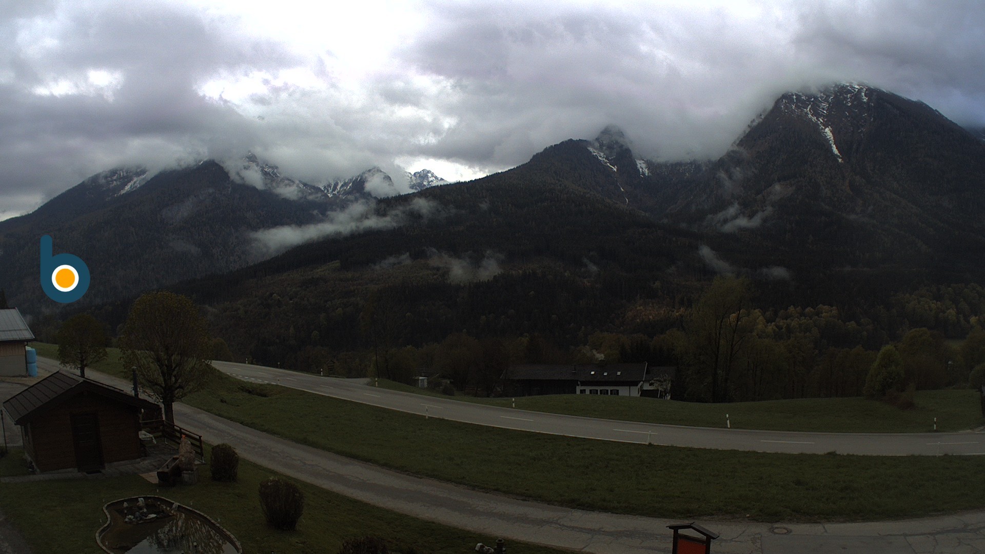 Archiv Foto Webcam Ramsau - Blick auf die Alpenstraße