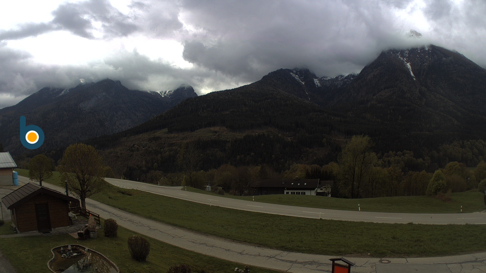 Archiv Foto Webcam Ramsau - Blick auf die Alpenstraße