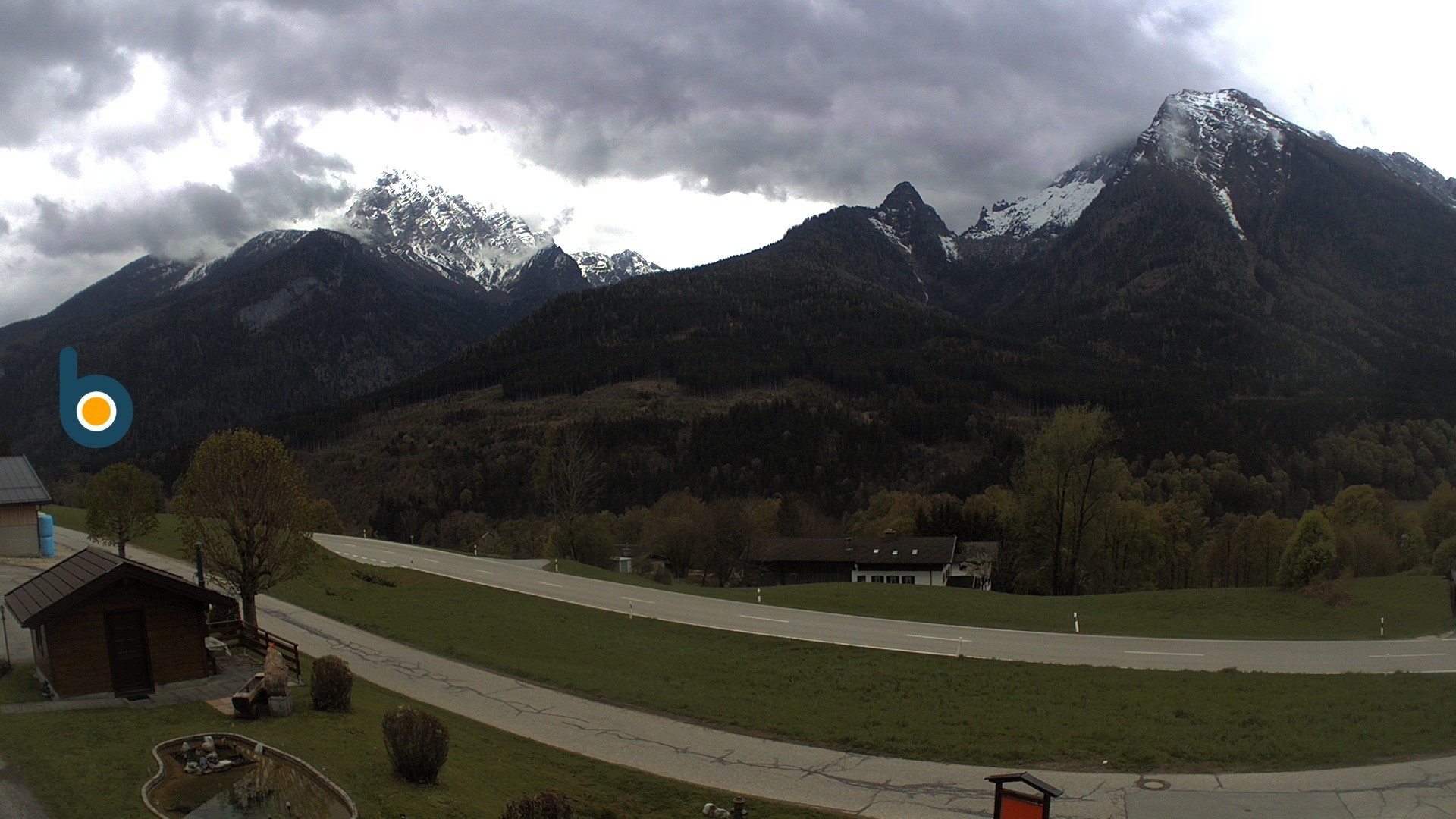 Archiv Foto Webcam Ramsau - Blick auf die Alpenstraße