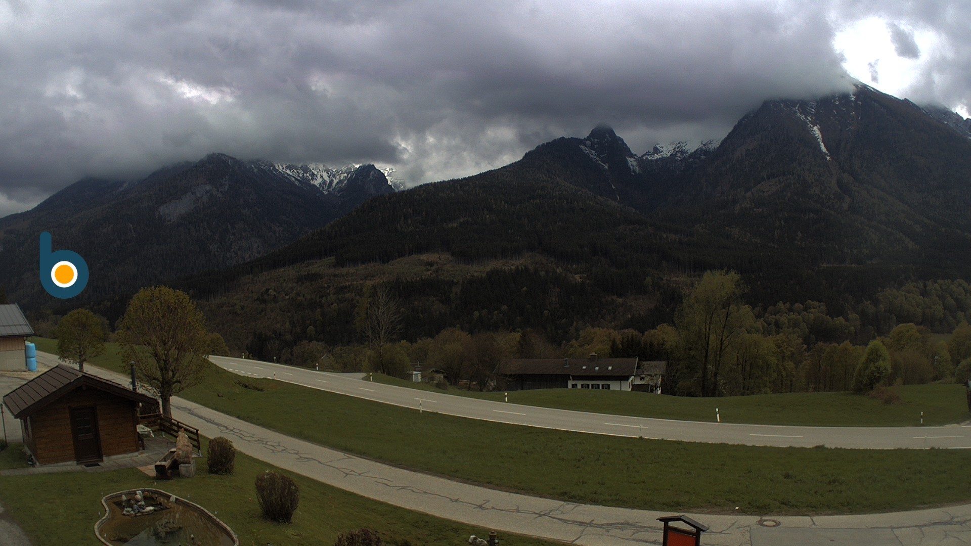 Archiv Foto Webcam Ramsau - Blick auf die Alpenstraße