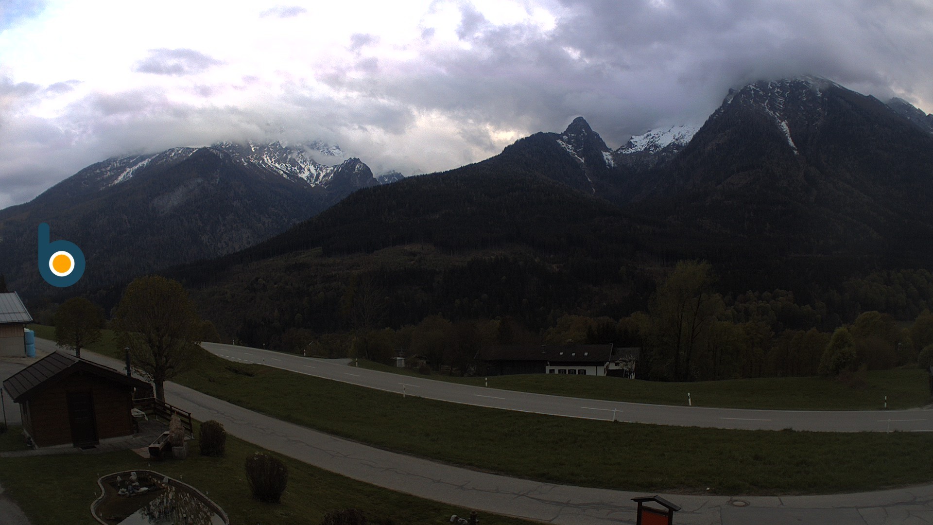 Archiv Foto Webcam Ramsau - Blick auf die Alpenstraße