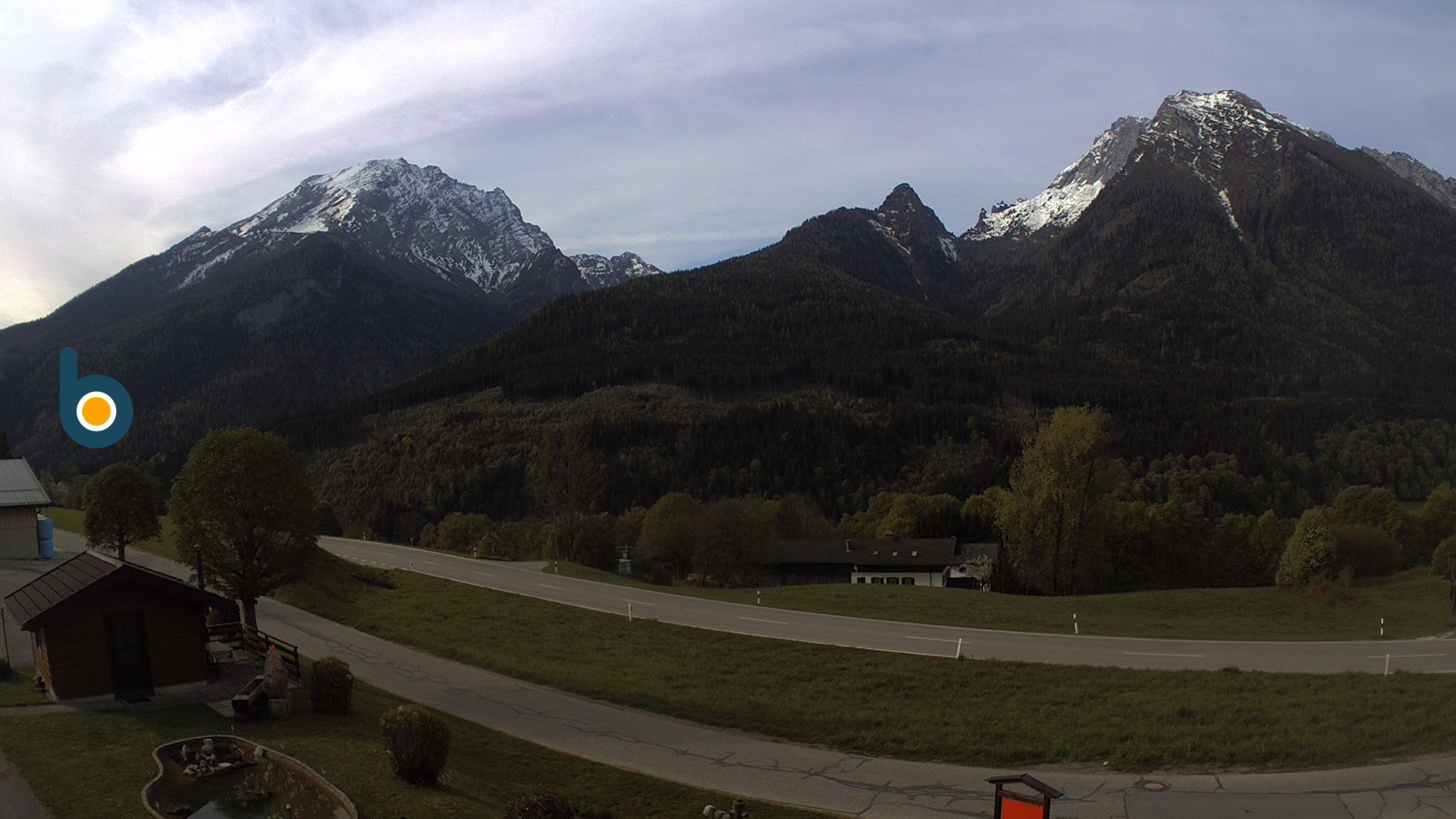Archiv Foto Webcam Ramsau - Blick auf die Alpenstraße