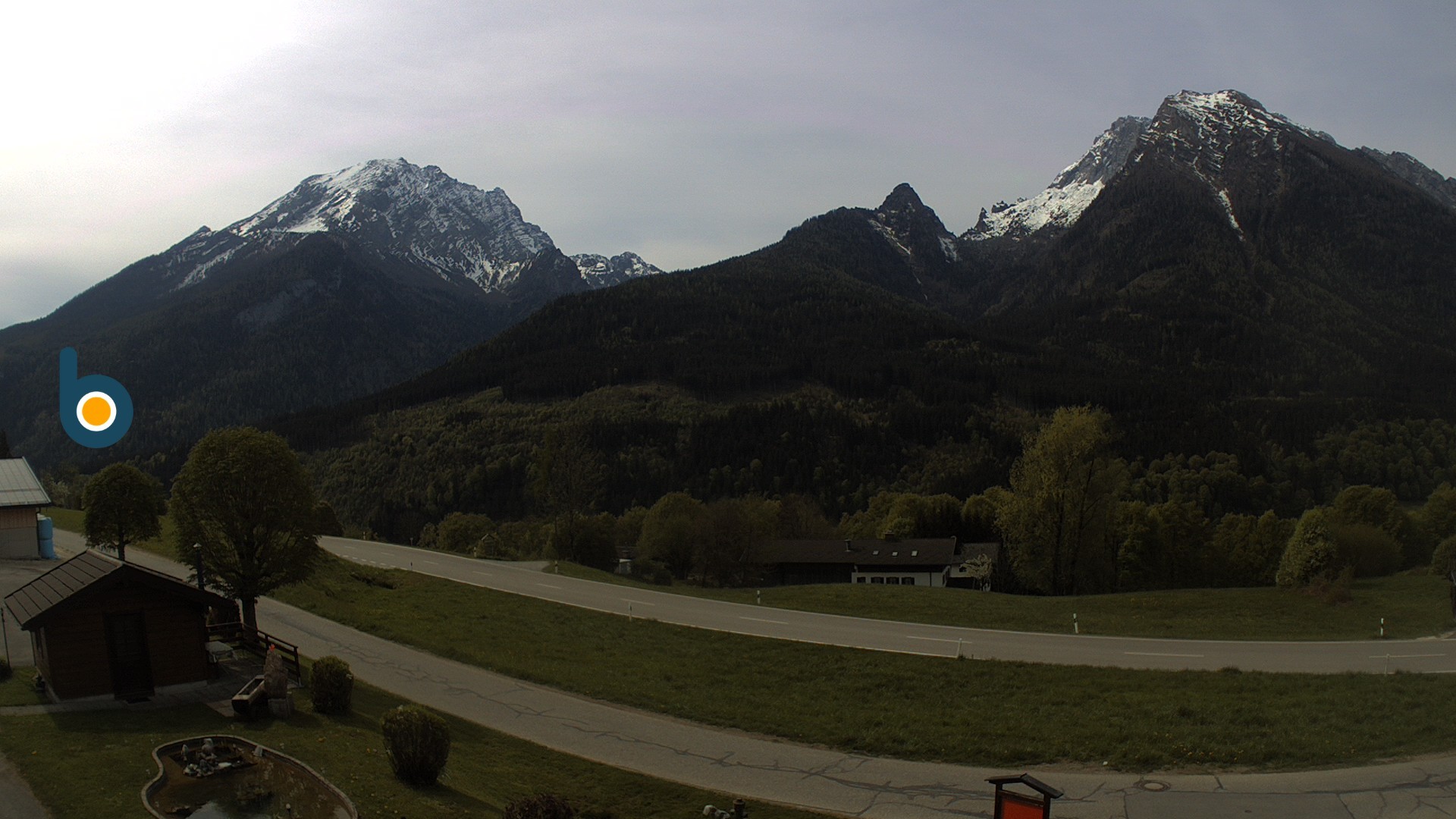 Archiv Foto Webcam Ramsau - Blick auf die Alpenstraße