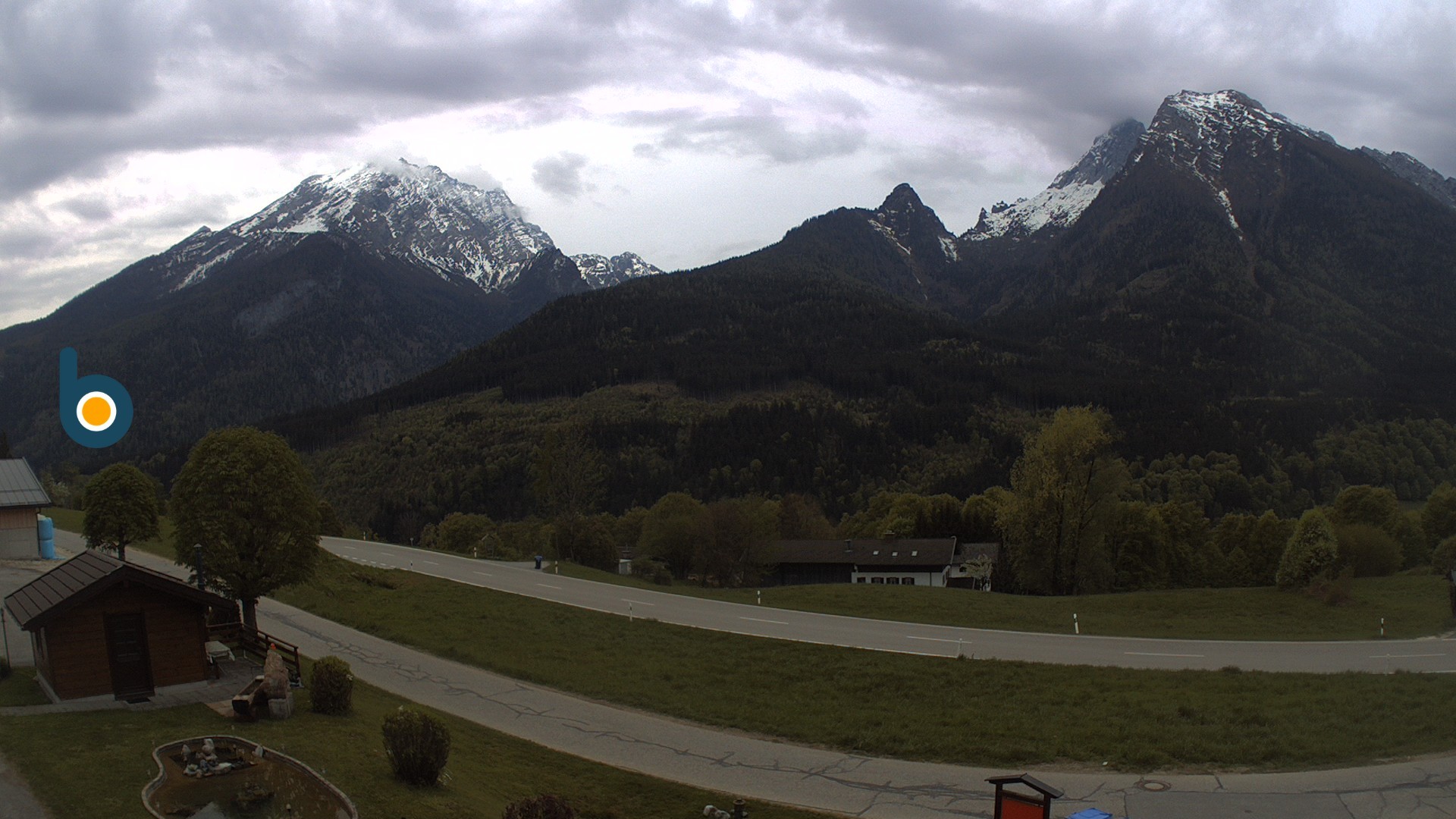 Archiv Foto Webcam Ramsau - Blick auf die Alpenstraße