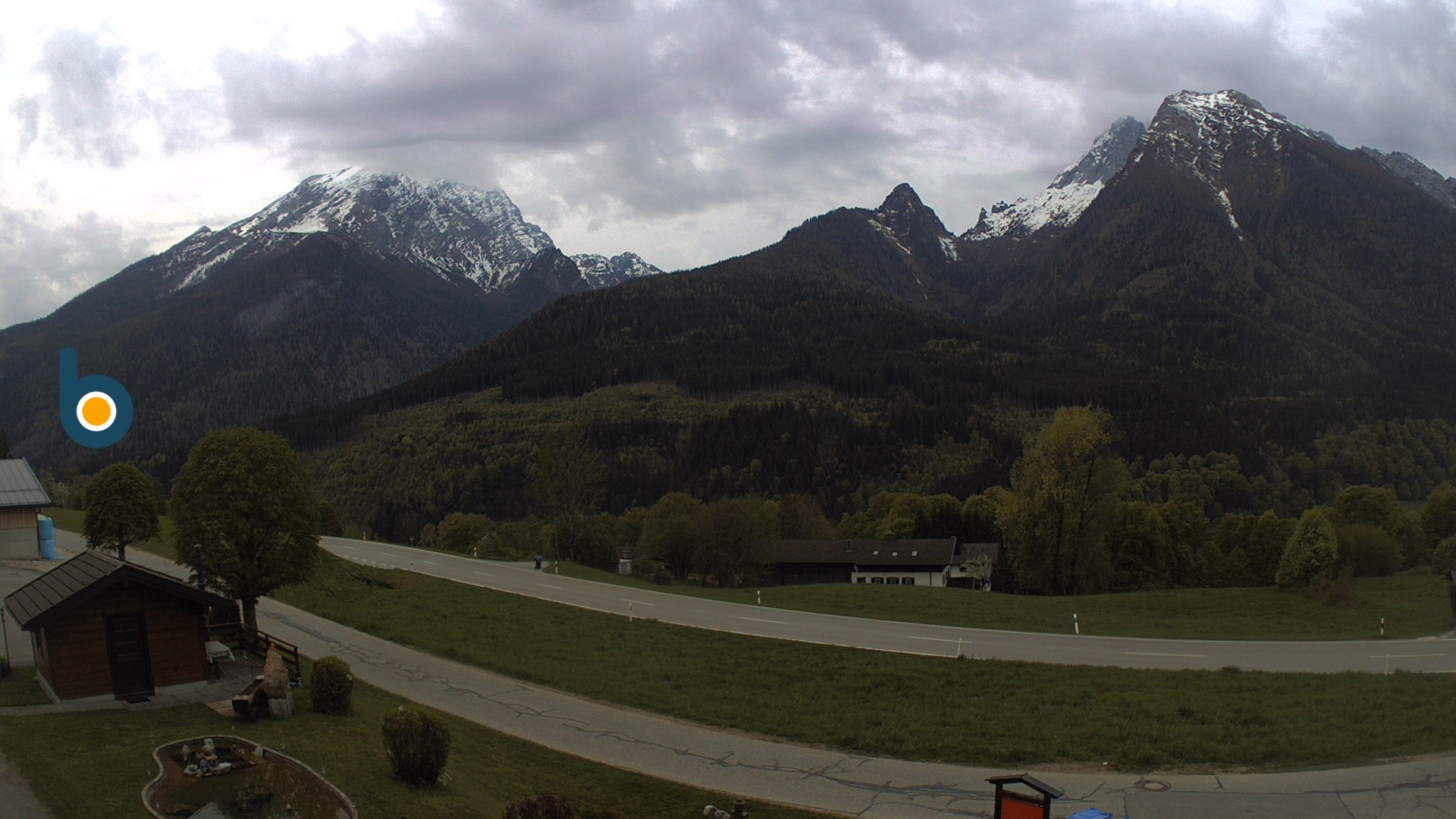 Archiv Foto Webcam Ramsau - Blick auf die Alpenstraße