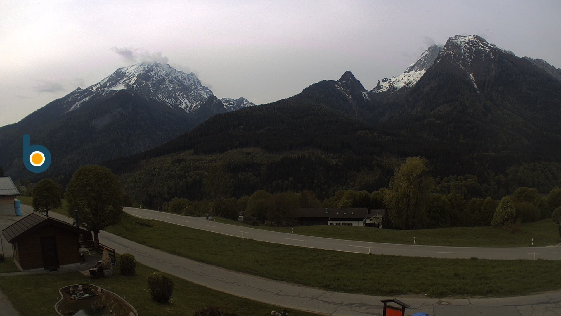 Archiv Foto Webcam Ramsau - Blick auf die Alpenstraße
