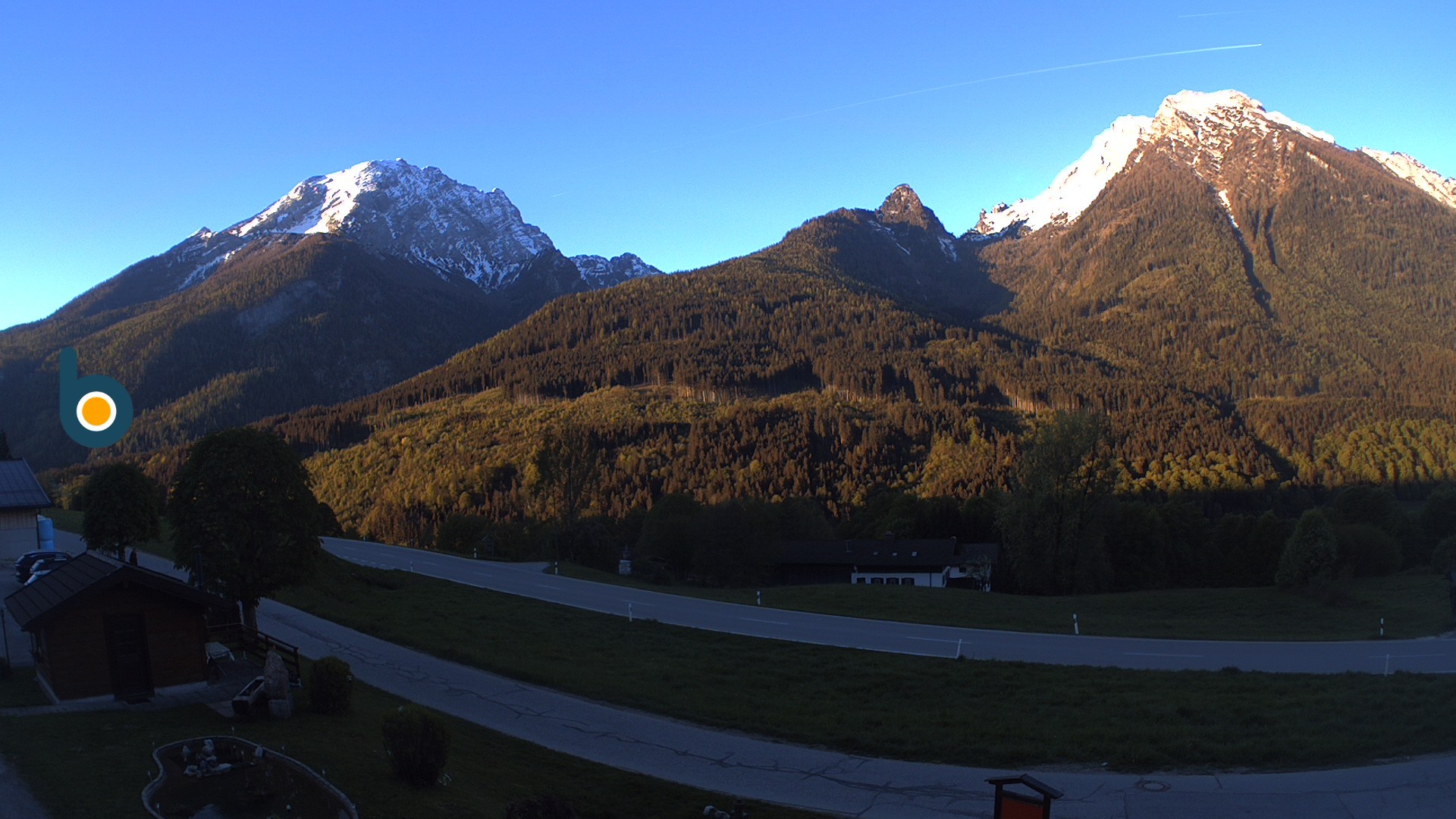 Archiv Foto Webcam Ramsau - Blick auf die Alpenstraße