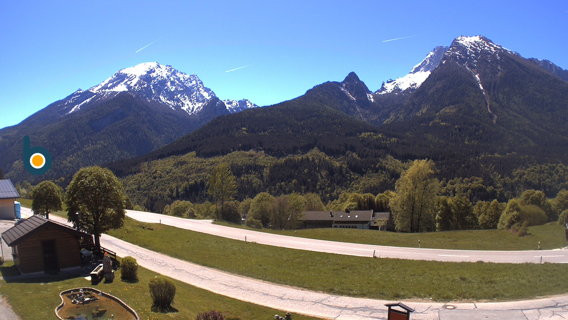 Archiv Foto Webcam Ramsau - Blick auf die Alpenstraße