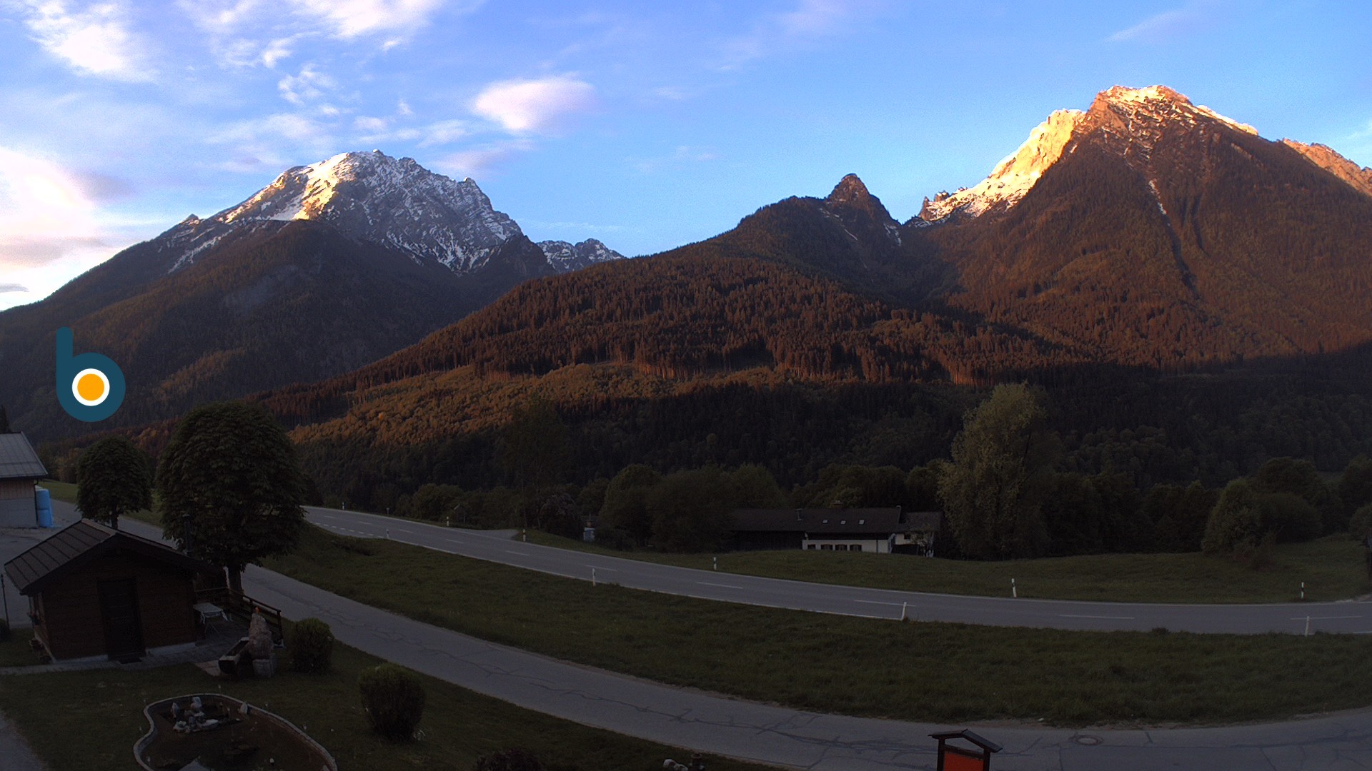Archiv Foto Webcam Ramsau - Blick auf die Alpenstraße