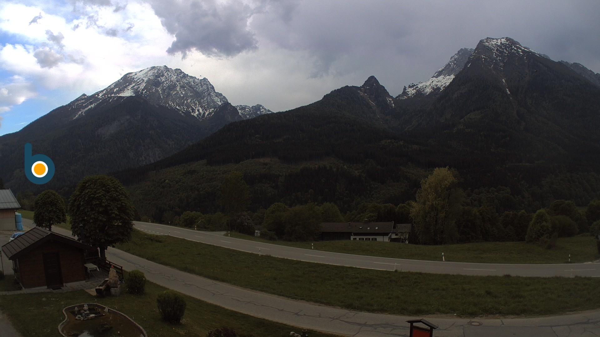 Archiv Foto Webcam Ramsau - Blick auf die Alpenstraße
