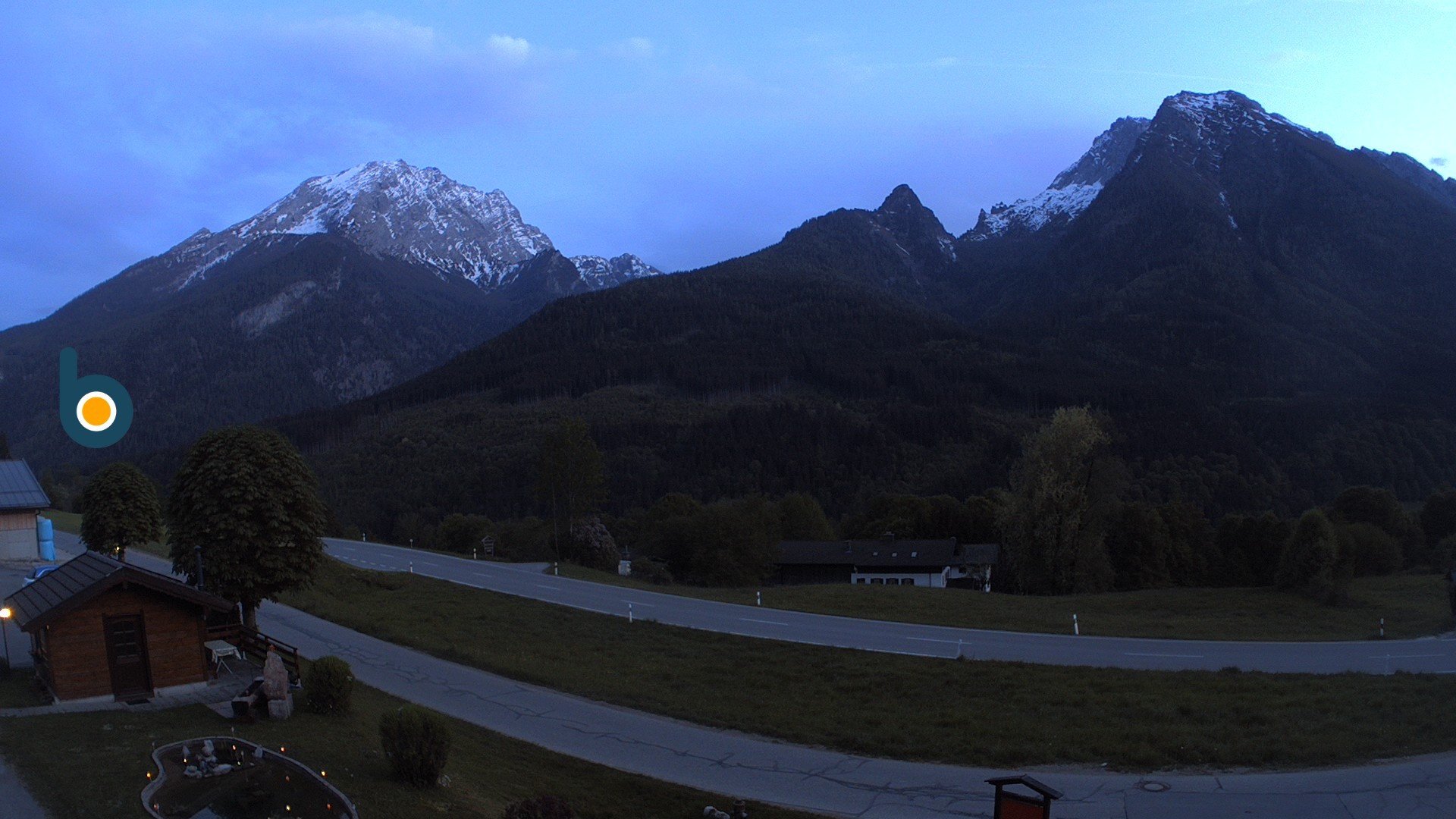 Archiv Foto Webcam Ramsau - Blick auf die Alpenstraße
