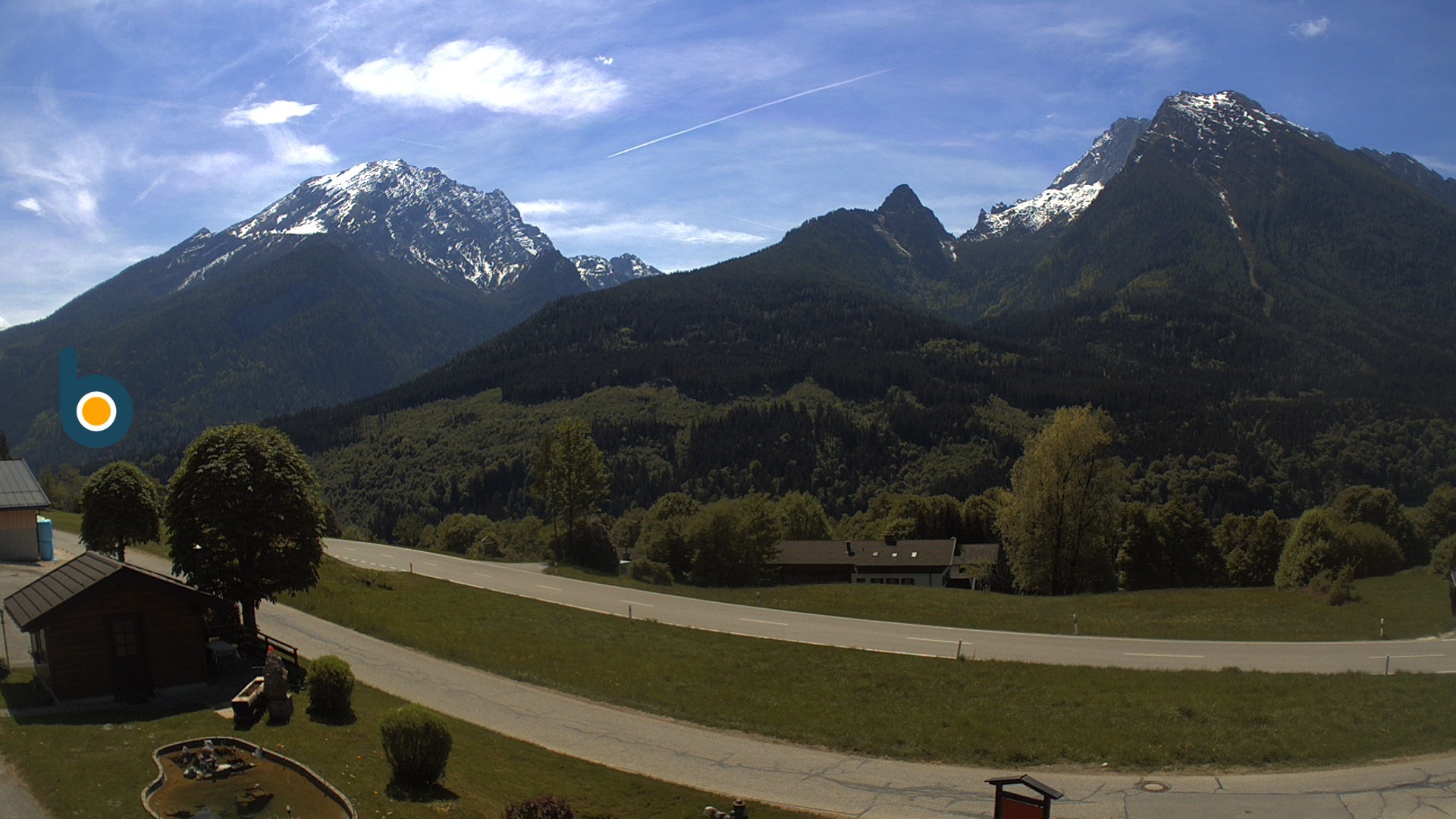 Archiv Foto Webcam Ramsau - Blick auf die Alpenstraße
