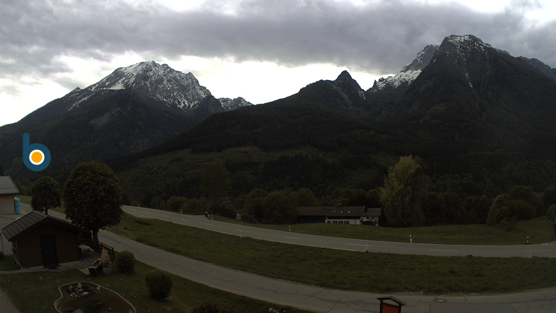 Archiv Foto Webcam Ramsau - Blick auf die Alpenstraße