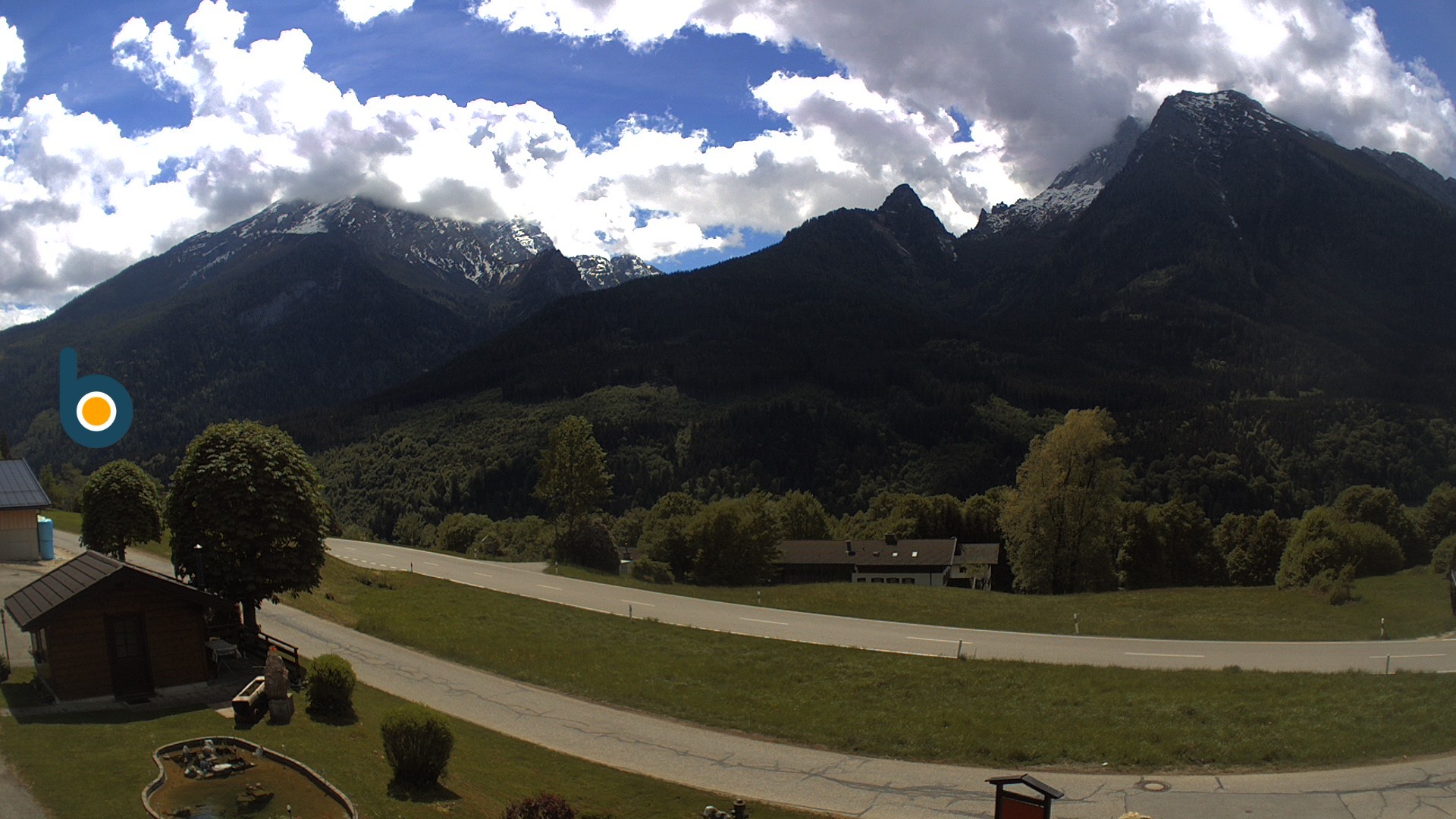 Archiv Foto Webcam Ramsau - Blick auf die Alpenstraße