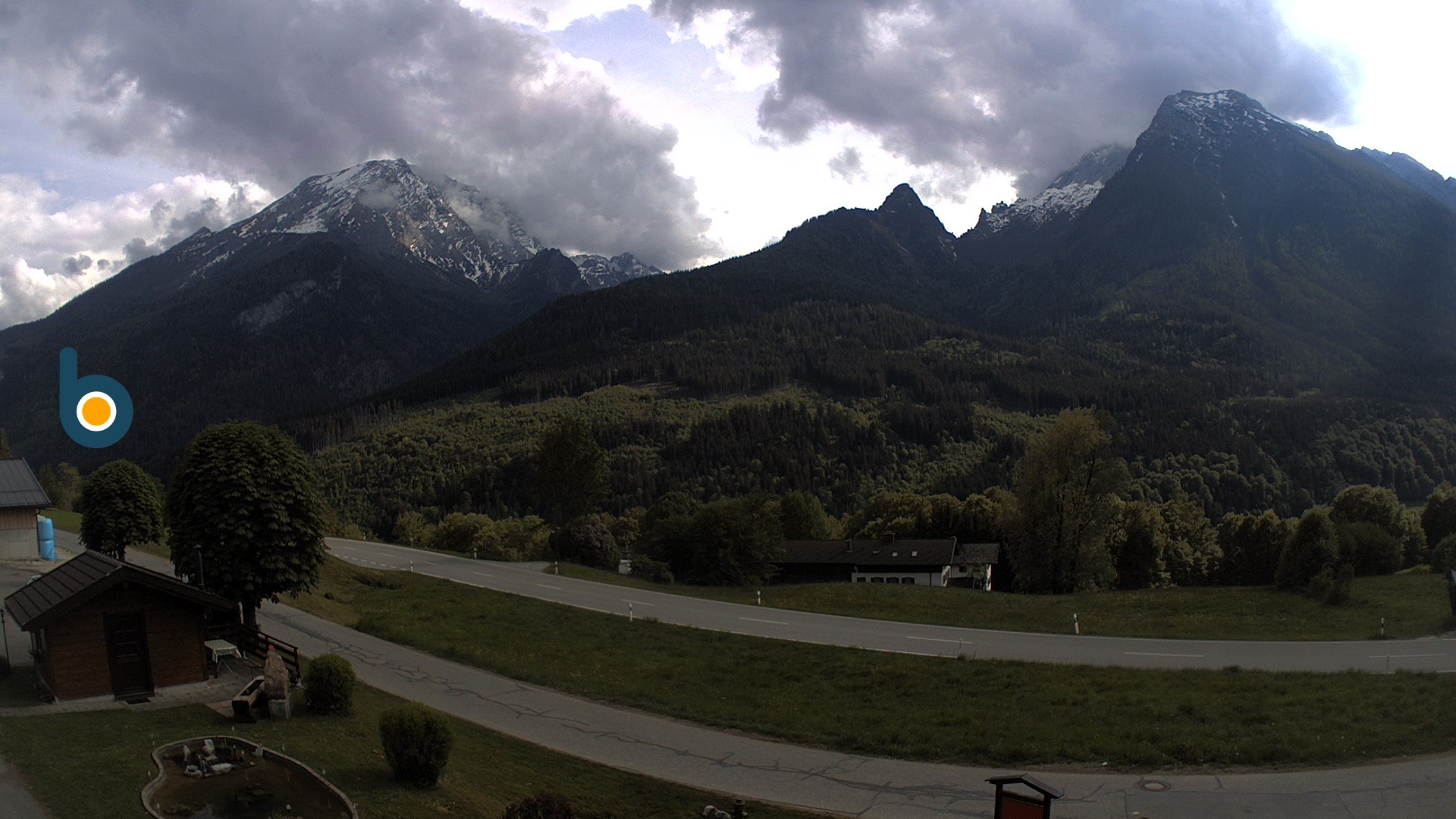 Archiv Foto Webcam Ramsau - Blick auf die Alpenstraße