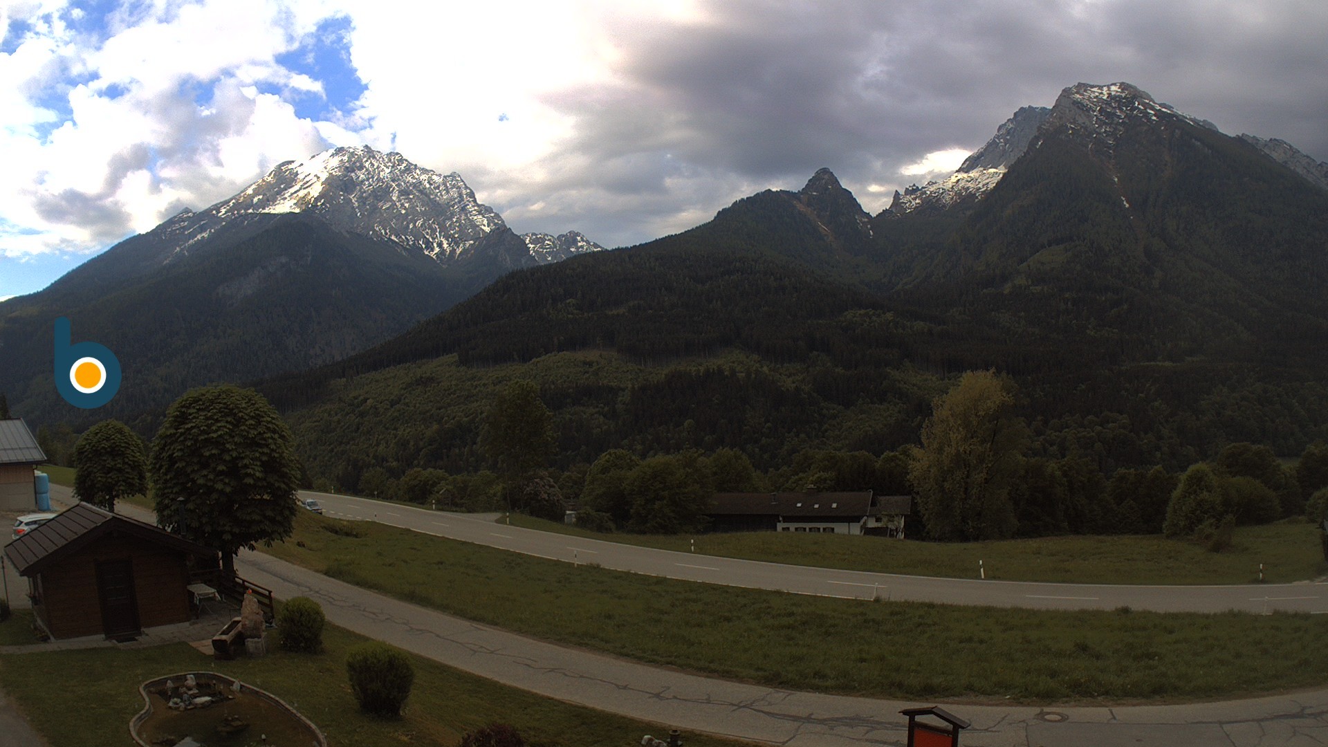 Archiv Foto Webcam Ramsau - Blick auf die Alpenstraße
