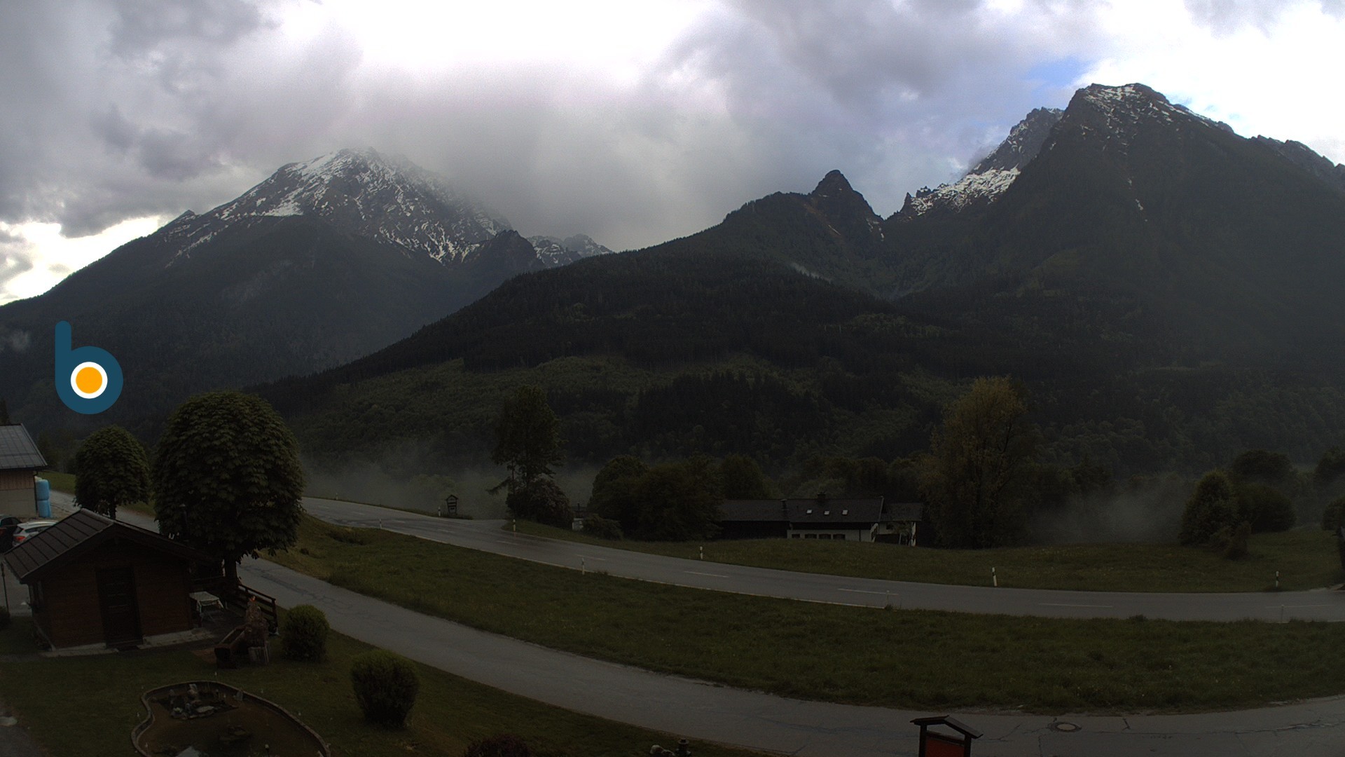 Archiv Foto Webcam Ramsau - Blick auf die Alpenstraße