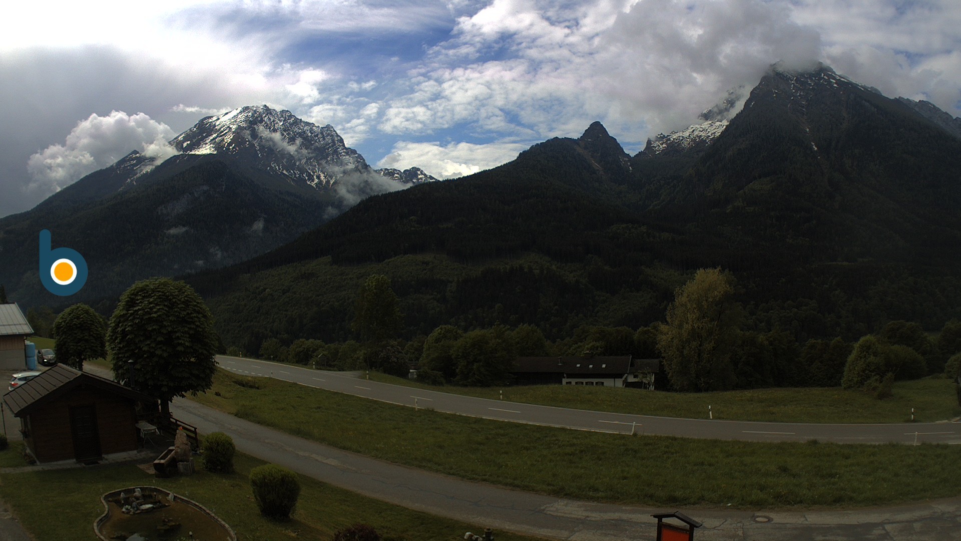 Archiv Foto Webcam Ramsau - Blick auf die Alpenstraße