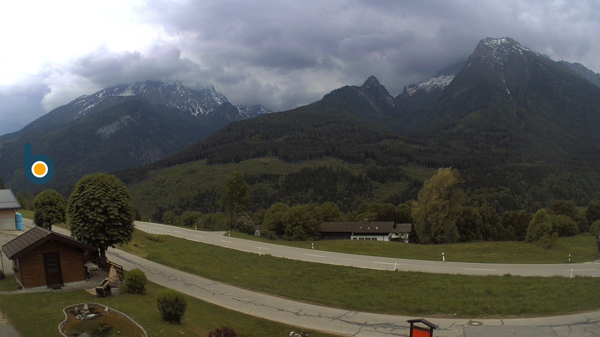 Archiv Foto Webcam Ramsau - Blick auf die Alpenstraße