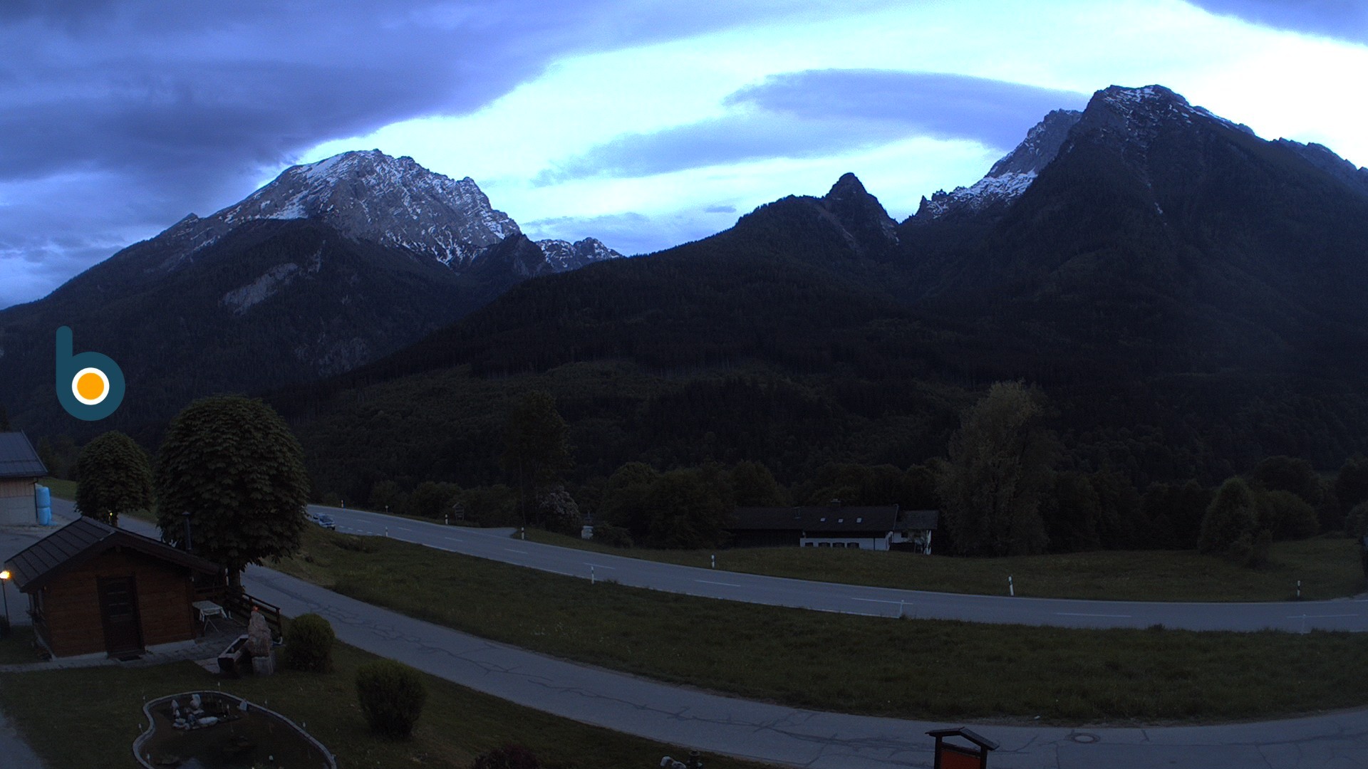 Archiv Foto Webcam Ramsau - Blick auf die Alpenstraße